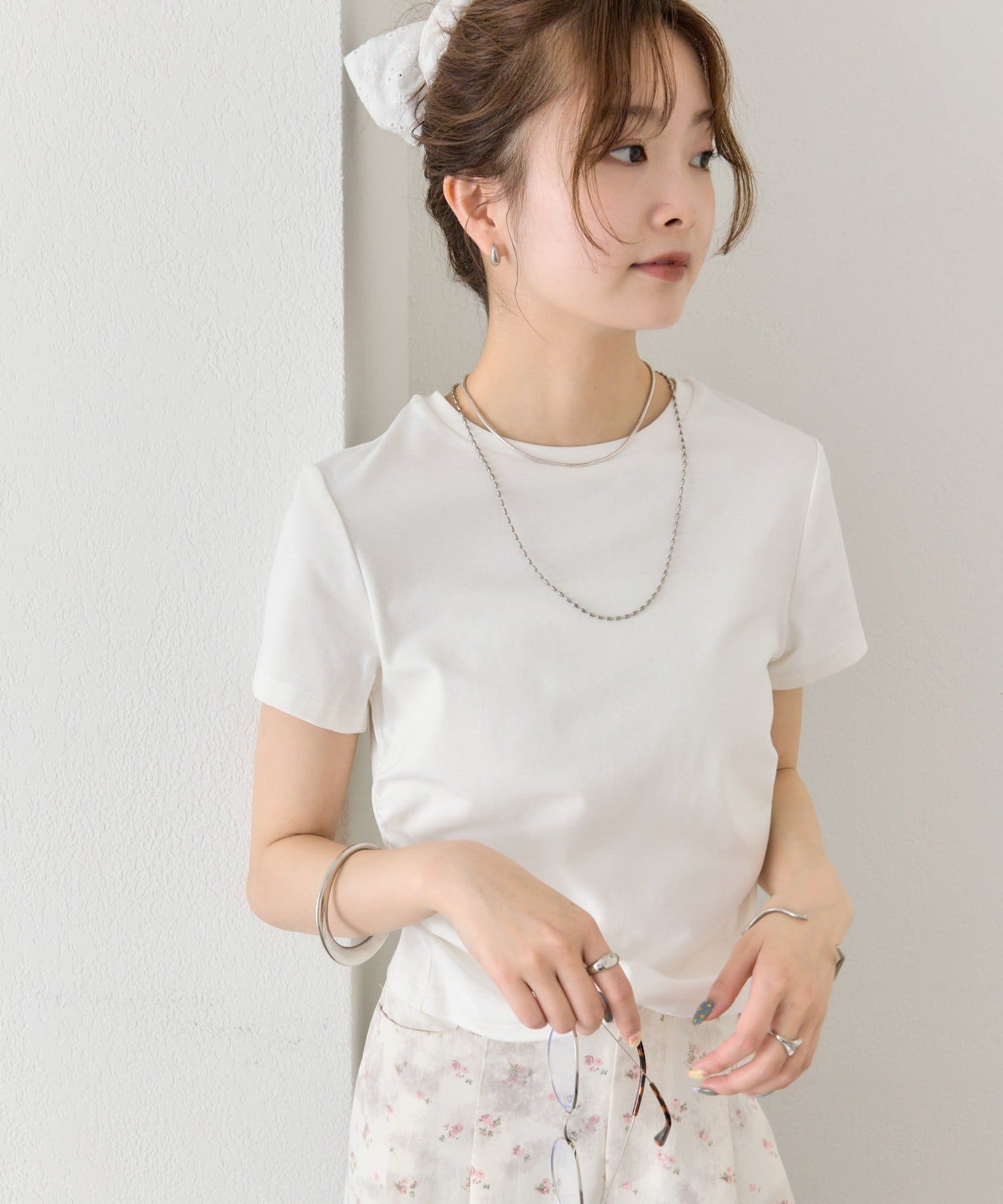 mystic(ミスティック) サイドギャザーチビTシャツ