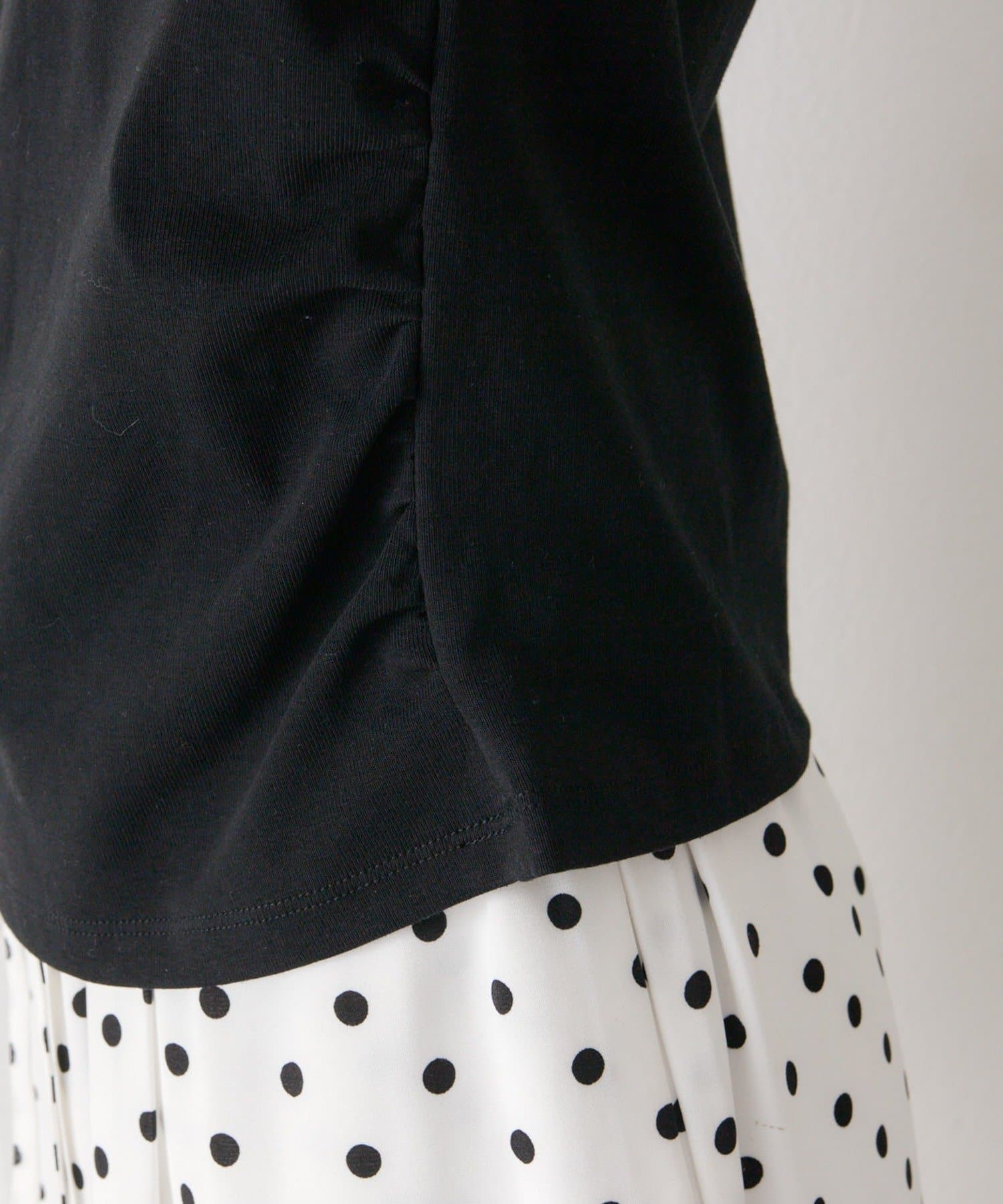 mystic(ミスティック) サイドギャザーチビTシャツ