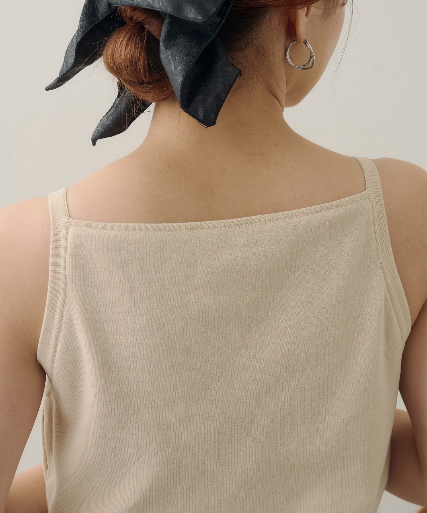 DISCOAT(ディスコート) 【Noka】カップ付ニットキャミソール