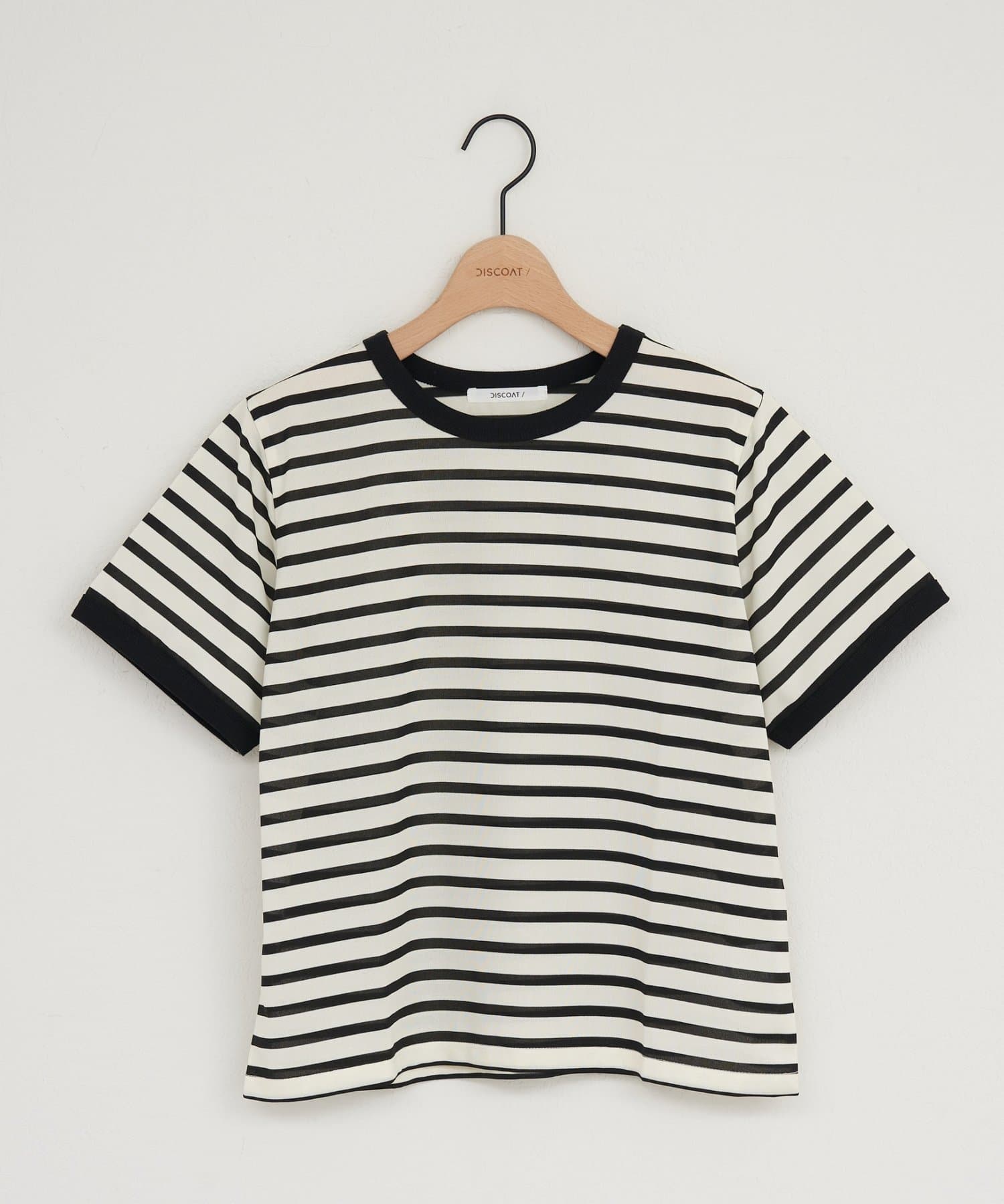 DISCOAT(ディスコート) 【WEB限定】リンガー配色Tシャツ