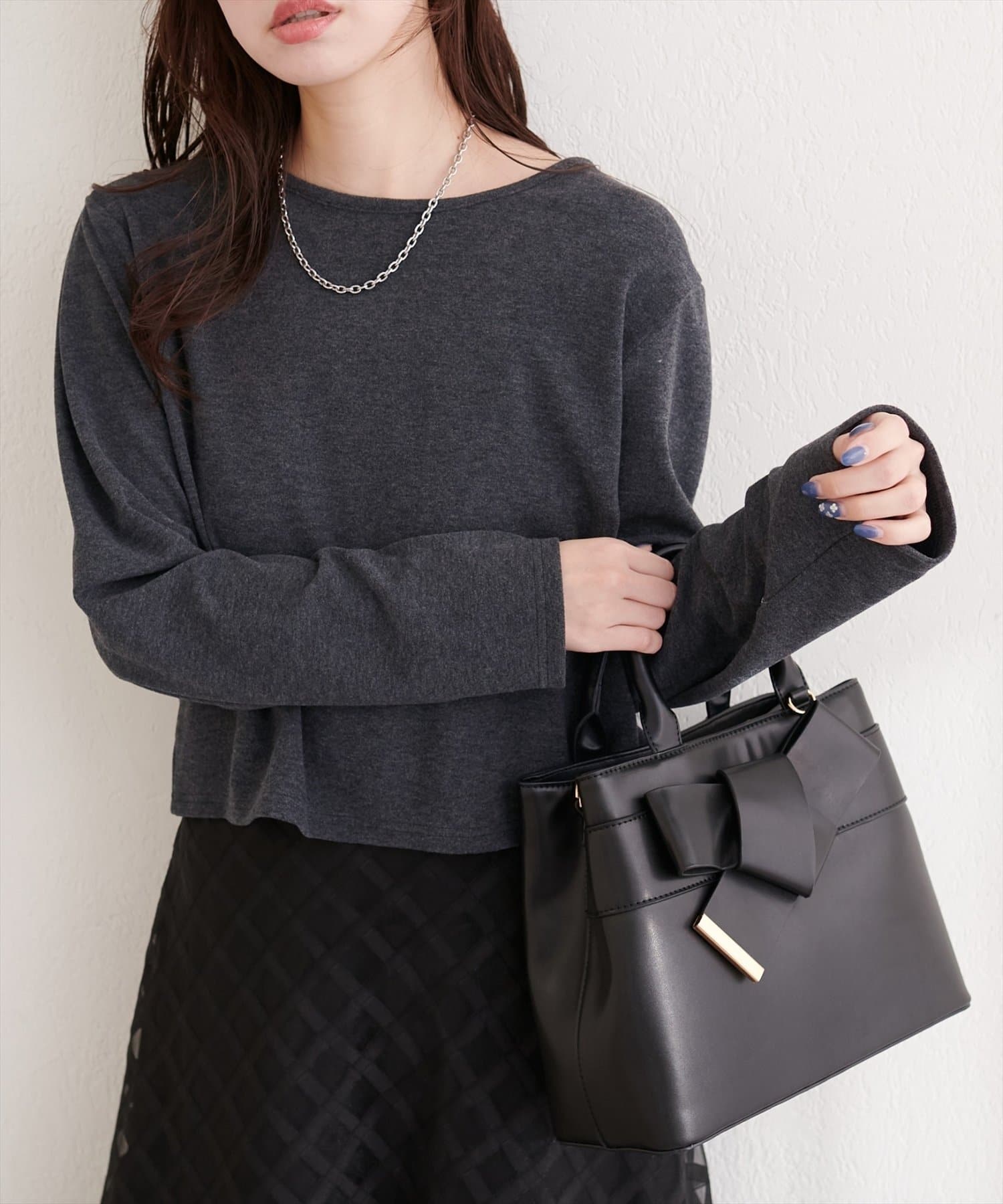 NICE CLAUP / OLIVE des OLIVE OUTLET(ナイスクラップ  / オリーブ デ オリーブ アウトレット) 【natural couture】起毛フラッフィー2WAYカーデ