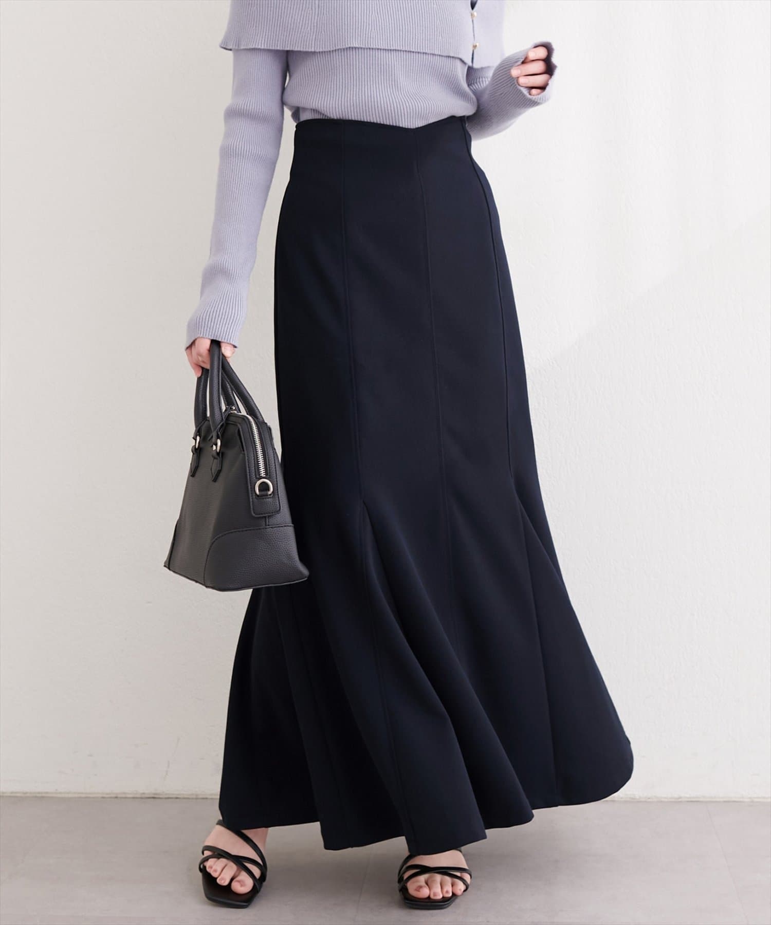 NICE CLAUP / OLIVE des OLIVE OUTLET(ナイスクラップ  / オリーブ デ オリーブ アウトレット) 【natural couture】ハートウエストカットマーメイドスカート