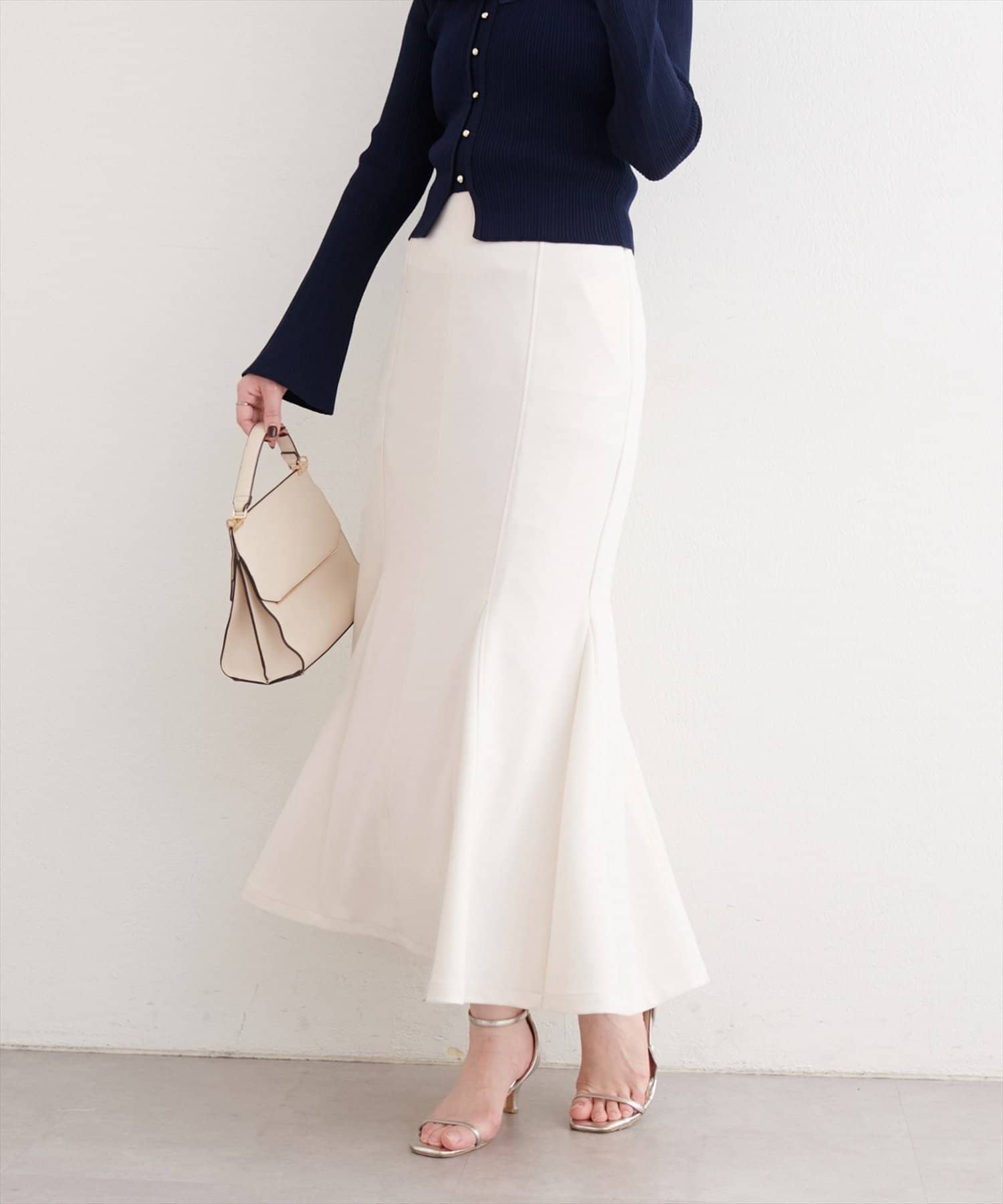 NICE CLAUP / OLIVE des OLIVE OUTLET(ナイスクラップ  / オリーブ デ オリーブ アウトレット) 【natural couture】ハートウエストカットマーメイドスカート