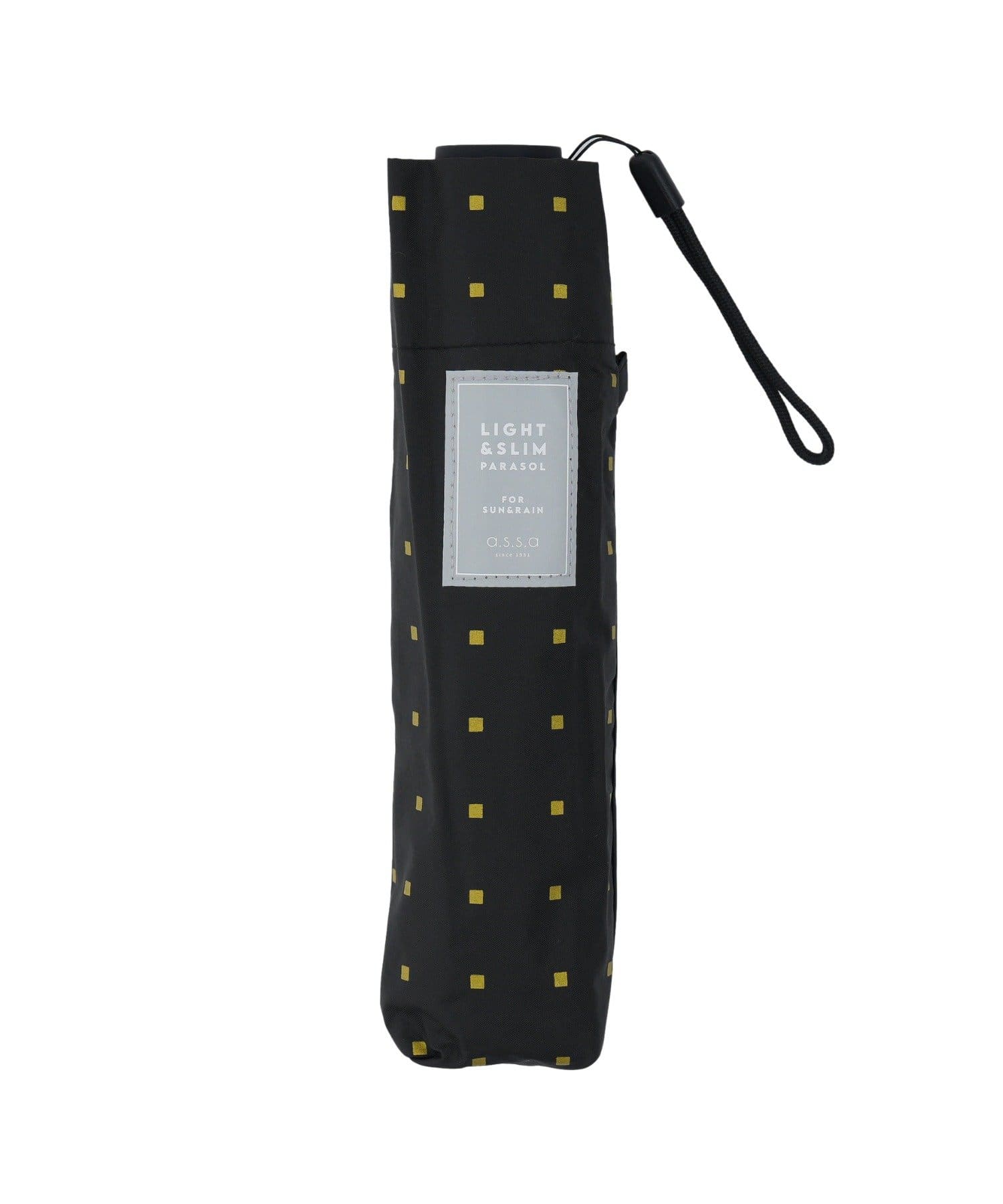 salut!(サリュ) 《超軽量！150g》晴雨兼用超軽量スリム折傘ドット