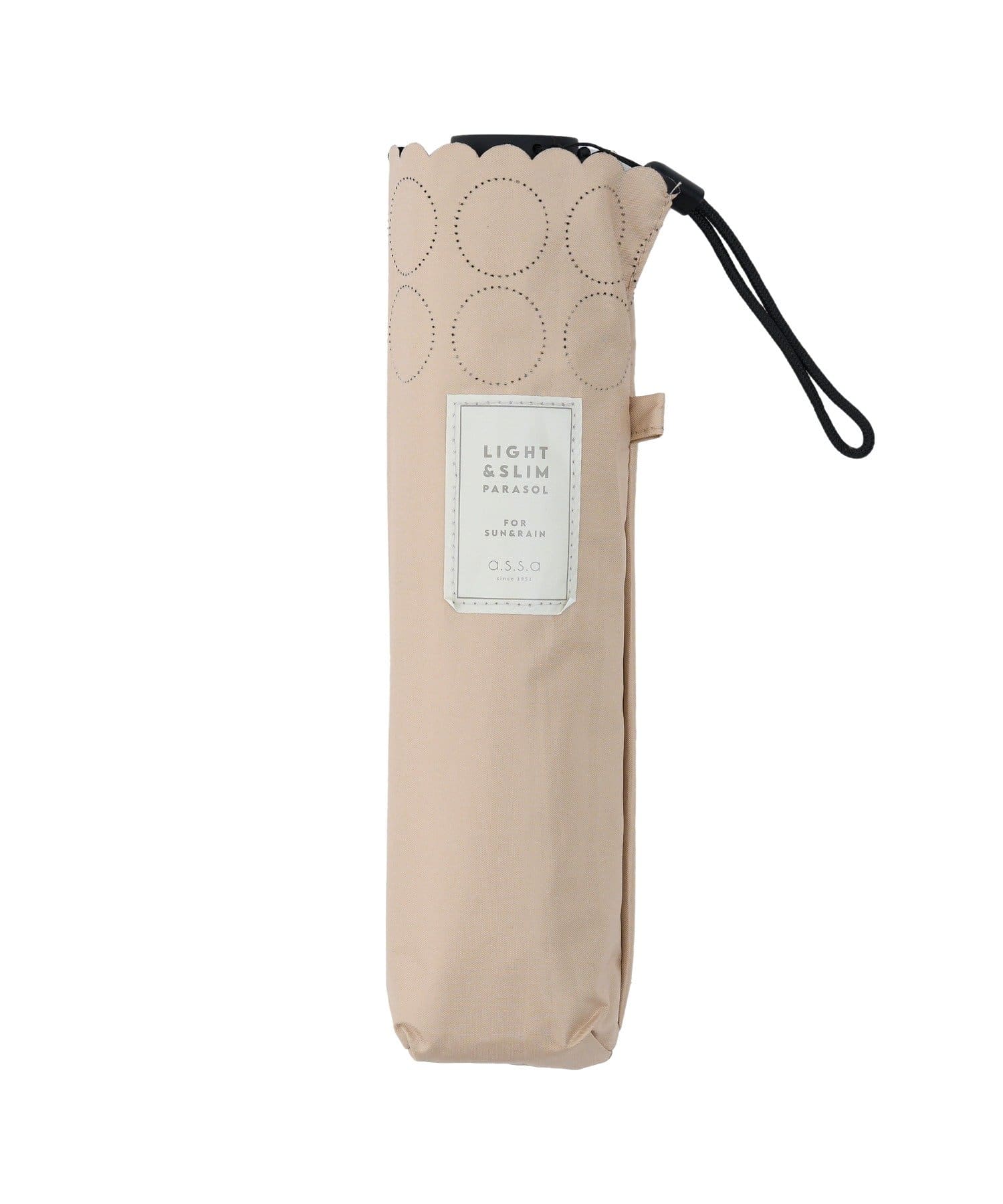 salut!(サリュ) 《超軽量！150g》晴雨兼用超軽量スリム折傘リングヒートカット