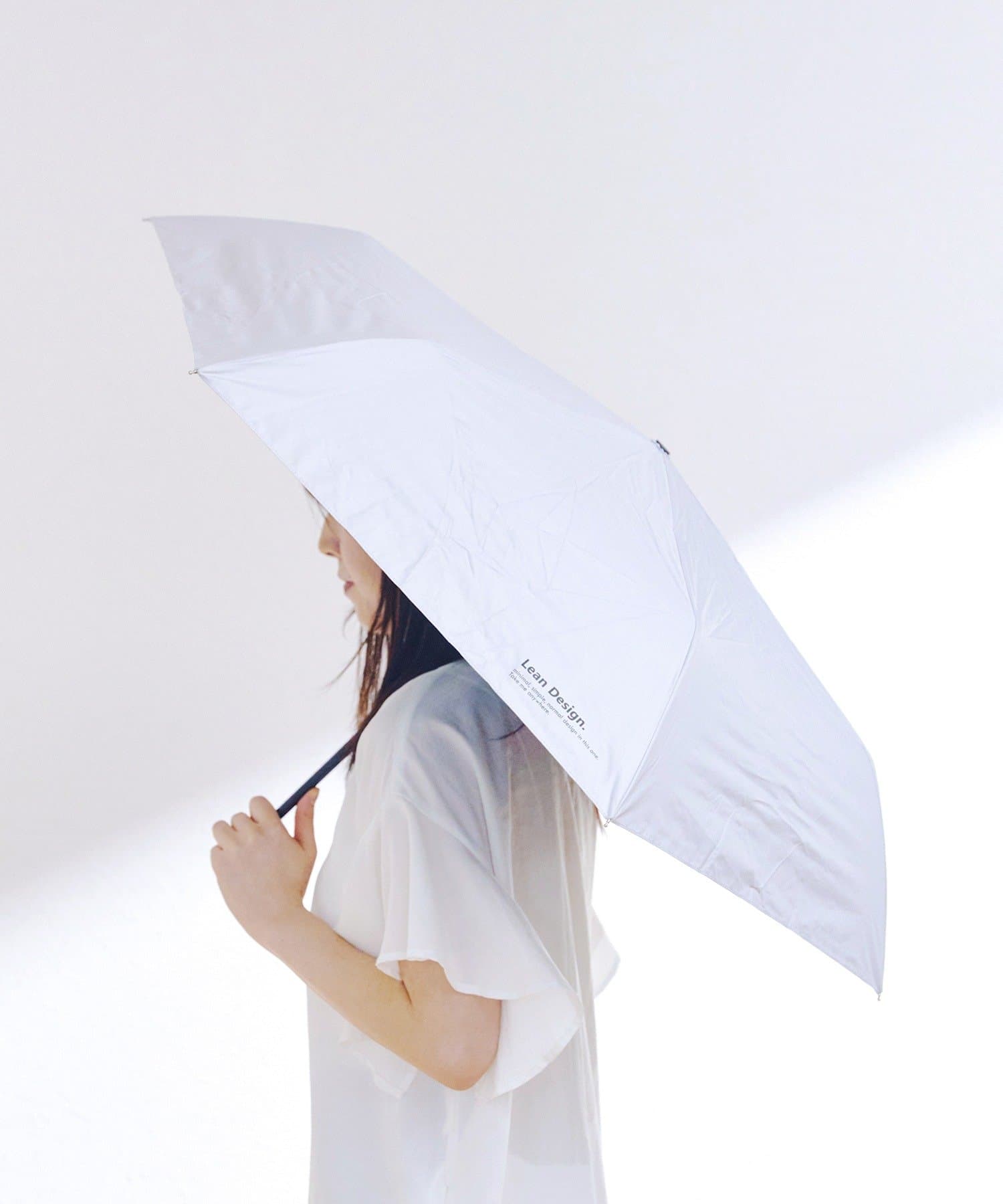 salut!(サリュ) 晴雨兼用日傘折シンプルロゴ