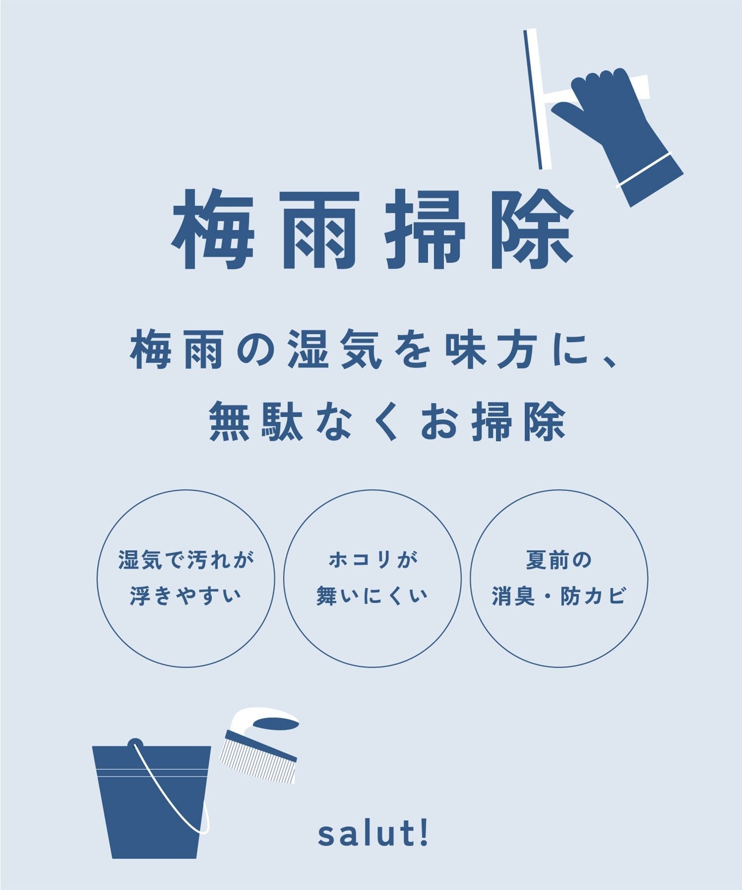 salut!(サリュ) ディスペンサー付きハンディースポンジ