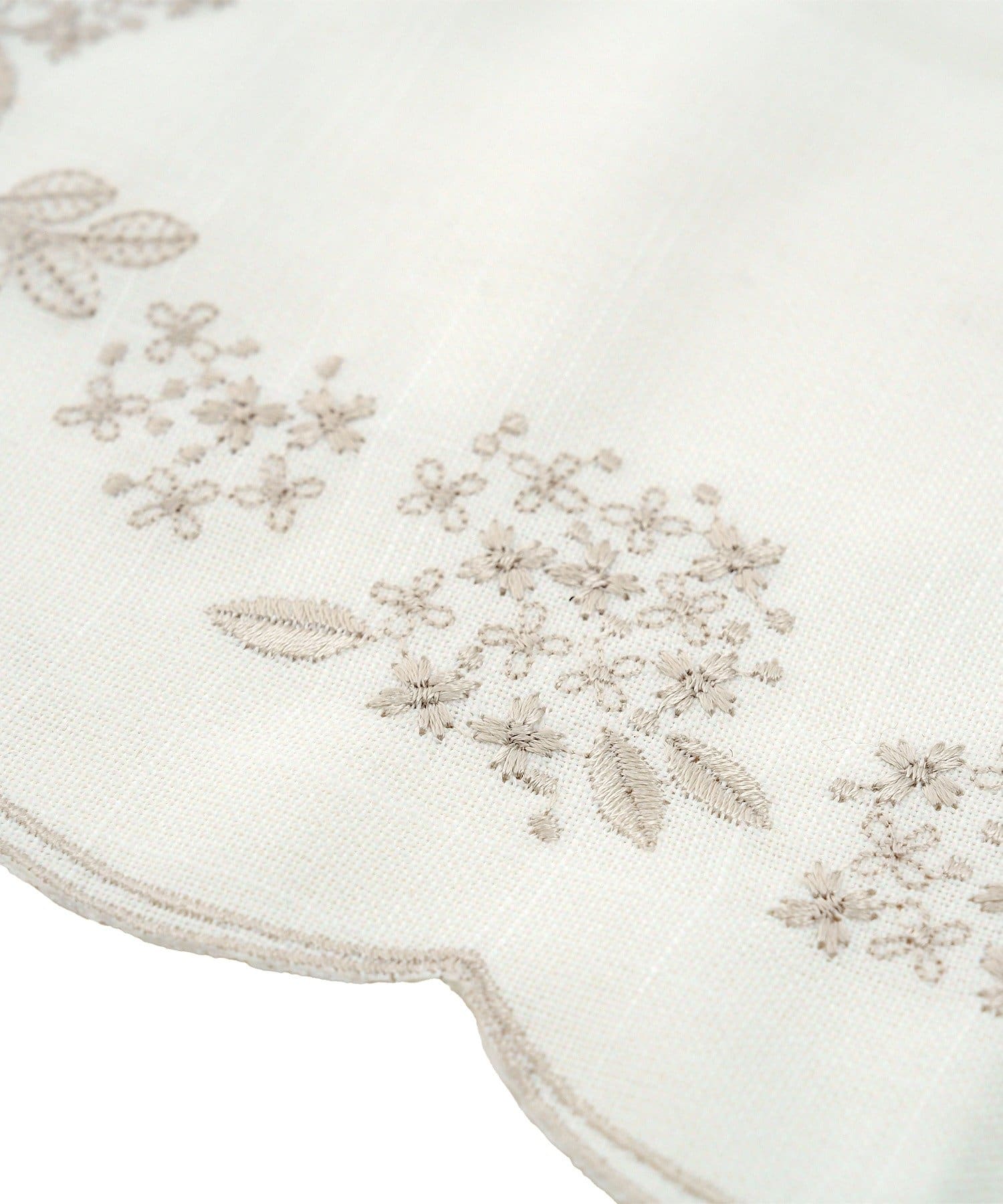 salut!(サリュ) あじさい刺繍ドイリー：36×24cm／hortensia