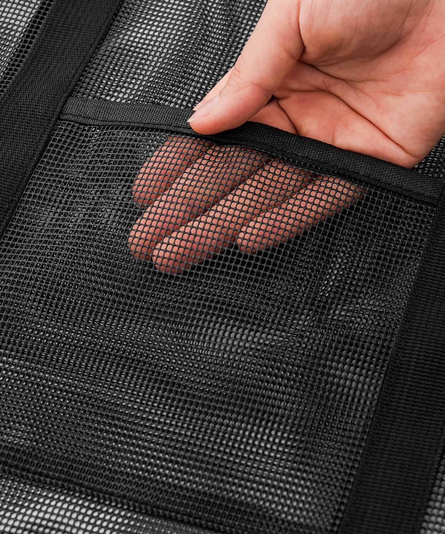 3COINS(スリーコインズ) デリバリー大容量メッシュトートバッグ