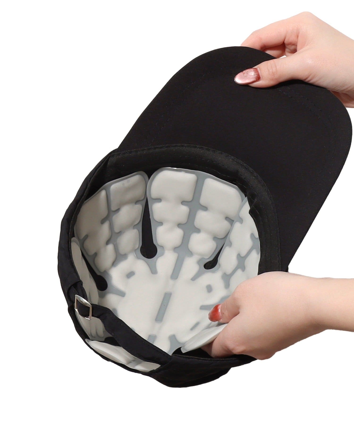 3COINS(スリーコインズ) 帽子用冷感パッド：L