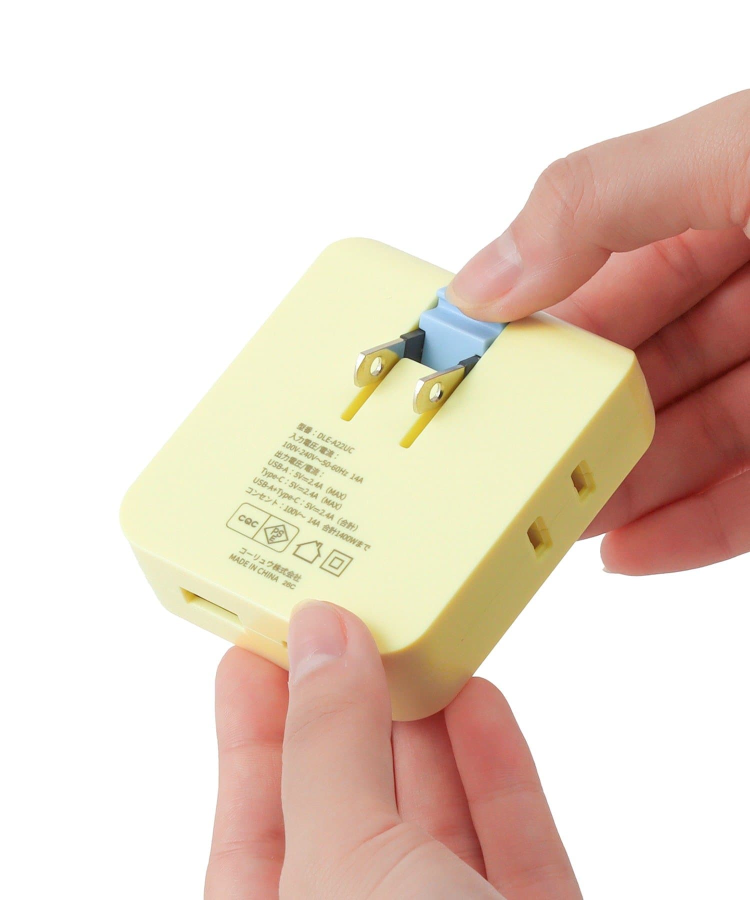 3COINS(スリーコインズ) コンパクト電源タップ（AC×2/USB×1/TYPEC×1）