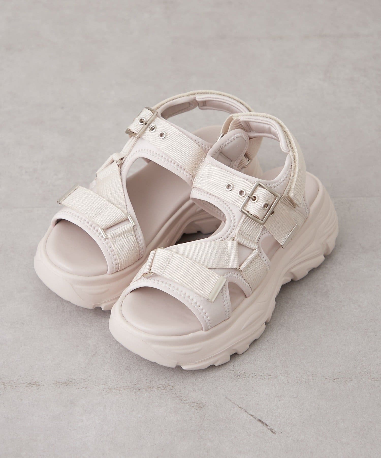 NICE CLAUP / OLIVE des OLIVE OUTLET(ナイスクラップ  / オリーブ デ オリーブ アウトレット) 【RMAF】ボリュームソールベルトスポサン