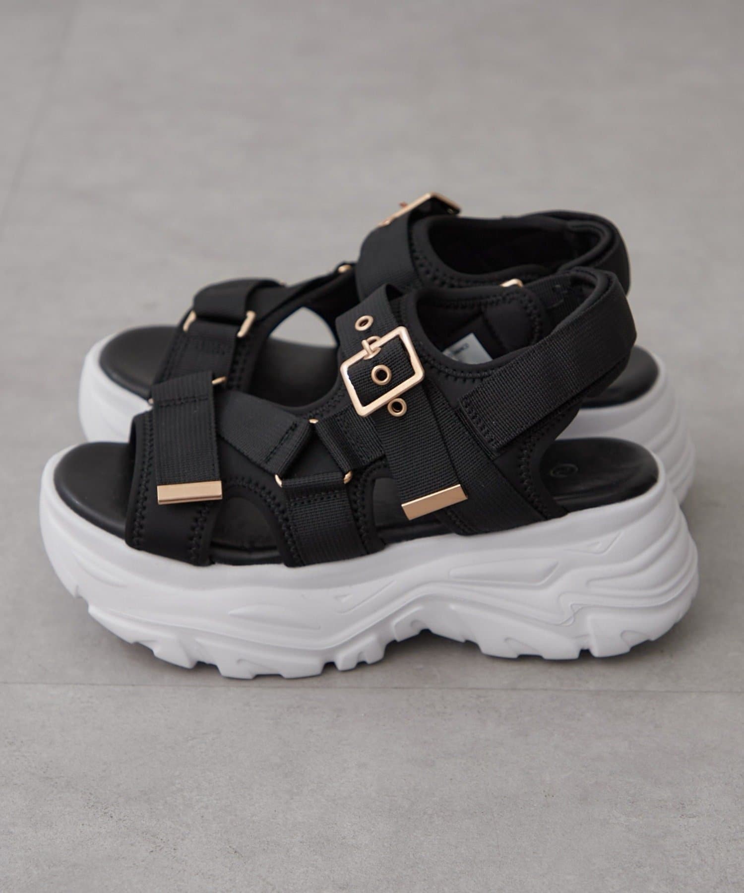 NICE CLAUP / OLIVE des OLIVE OUTLET(ナイスクラップ  / オリーブ デ オリーブ アウトレット) 【RMAF】ボリュームソールベルトスポサン