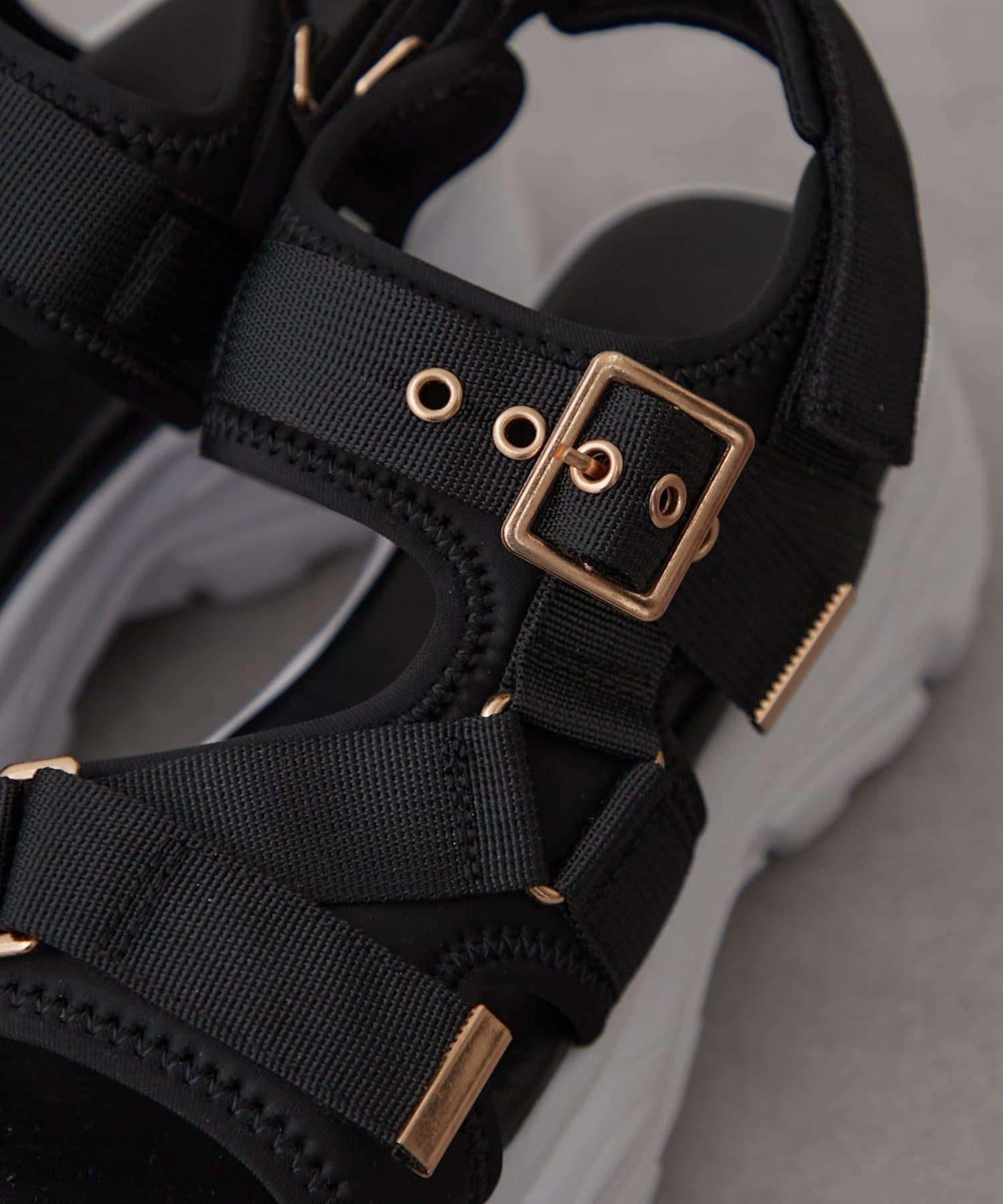 NICE CLAUP / OLIVE des OLIVE OUTLET(ナイスクラップ  / オリーブ デ オリーブ アウトレット) 【RMAF】ボリュームソールベルトスポサン