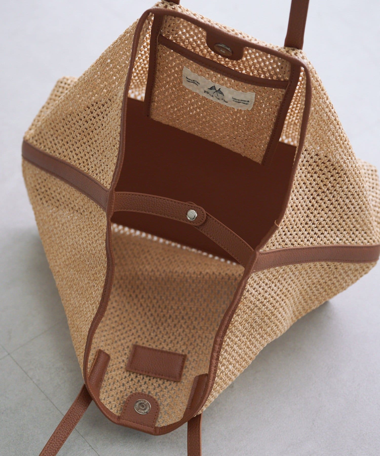 PUAL CE CIN(ピュアルセシン) 【リバイバル】2WAYカゴトートBAG