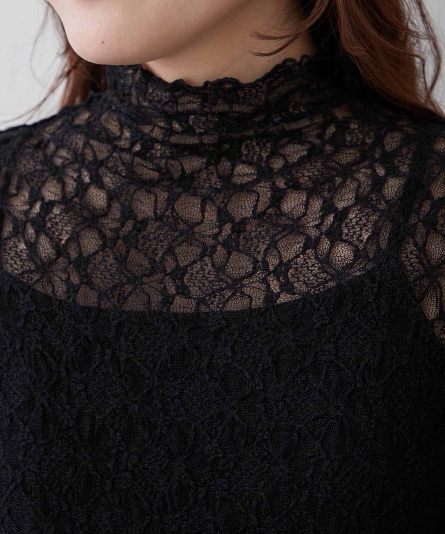 Remind me and forever(リマインドミーアンドフォーエバー) 伸縮性抜群！レースプルオーバー