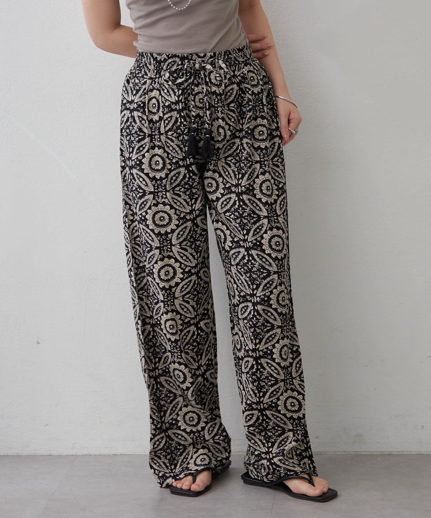 Remind me and forever(リマインドミーアンドフォーエバー) 【India series】アソート柄イージーパンツ