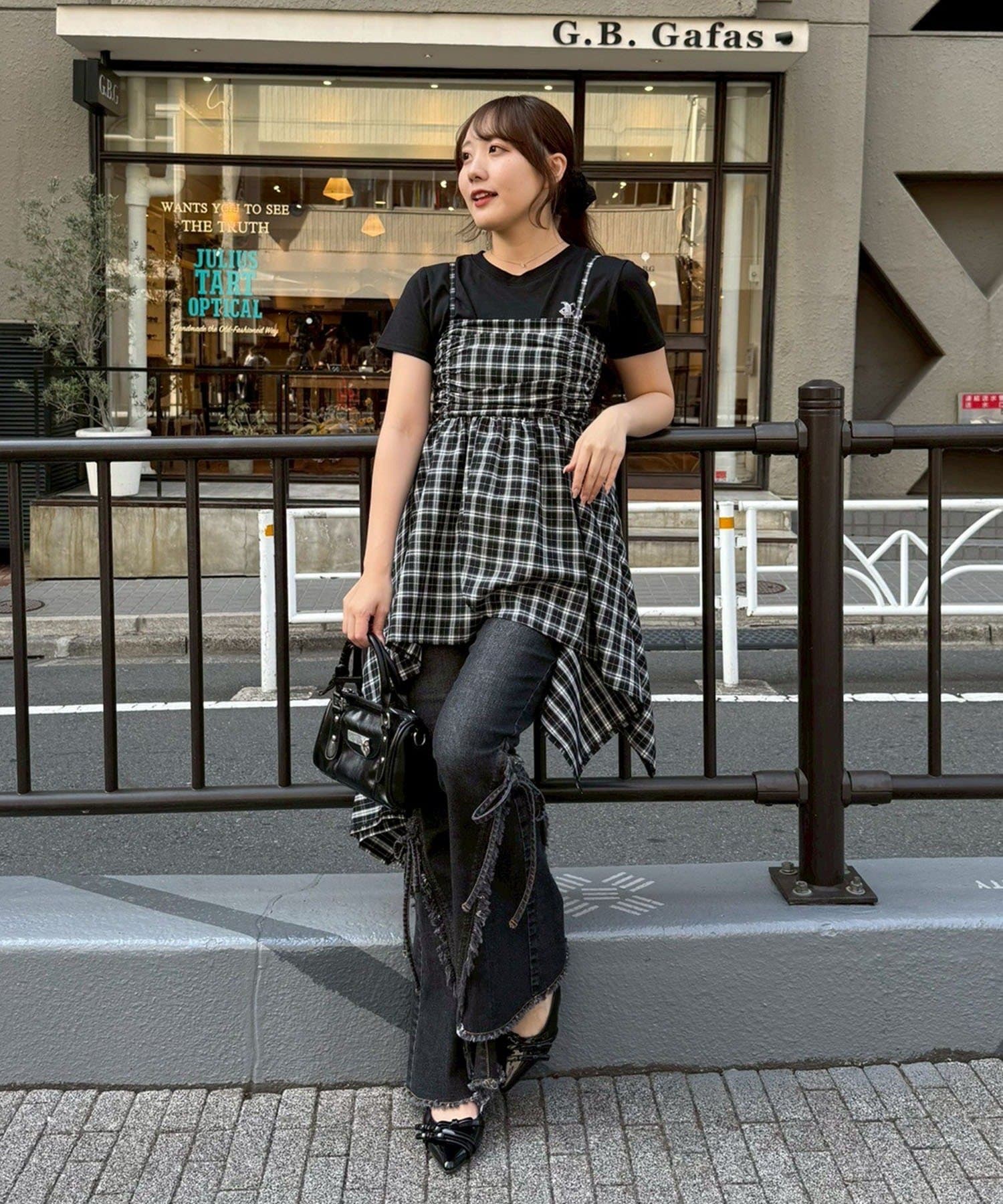 NICE CLAUP / OLIVE des OLIVE OUTLET(ナイスクラップ  / オリーブ デ オリーブ アウトレット) 【ANOTHER BRANCH】【丈違い】イレヘムキャミチュニック