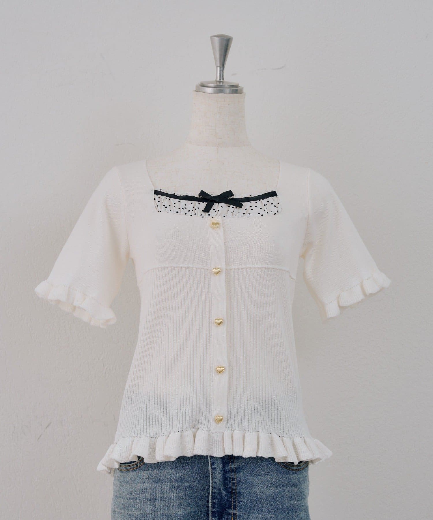 NICE CLAUP / OLIVE des OLIVE OUTLET(ナイスクラップ  / オリーブ デ オリーブ アウトレット) 【ANOTHER BRANCH】ドッキングフリルプルオーバー