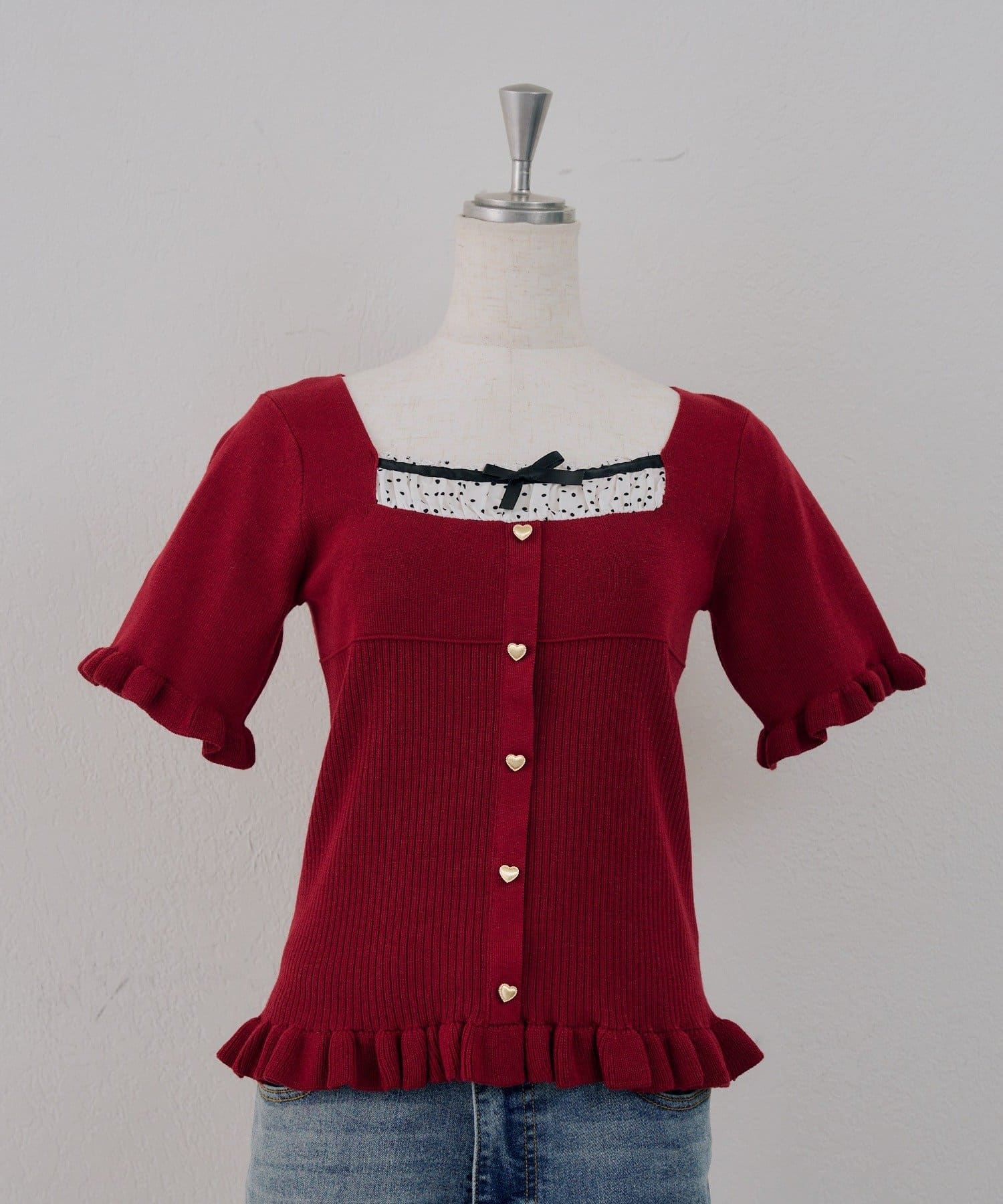 NICE CLAUP / OLIVE des OLIVE OUTLET(ナイスクラップ  / オリーブ デ オリーブ アウトレット) 【ANOTHER BRANCH】ドッキングフリルプルオーバー