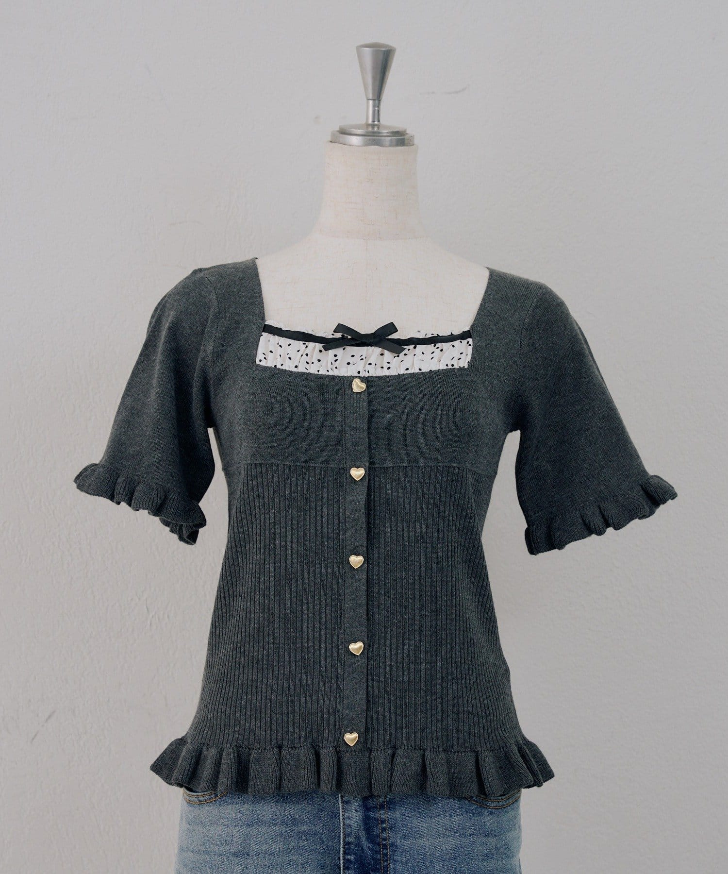 NICE CLAUP / OLIVE des OLIVE OUTLET(ナイスクラップ  / オリーブ デ オリーブ アウトレット) 【ANOTHER BRANCH】ドッキングフリルプルオーバー