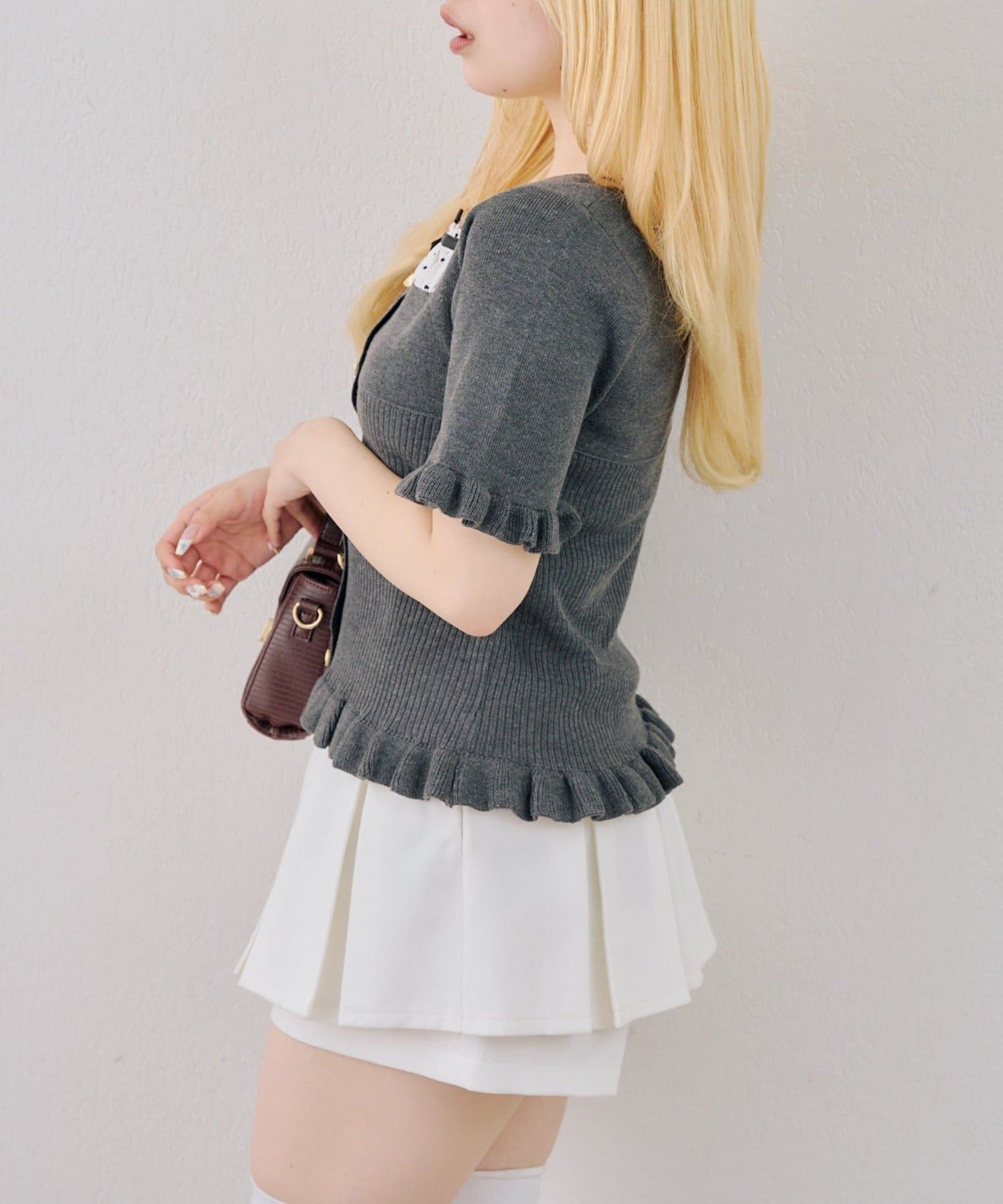 NICE CLAUP / OLIVE des OLIVE OUTLET(ナイスクラップ  / オリーブ デ オリーブ アウトレット) 【ANOTHER BRANCH】ドッキングフリルプルオーバー