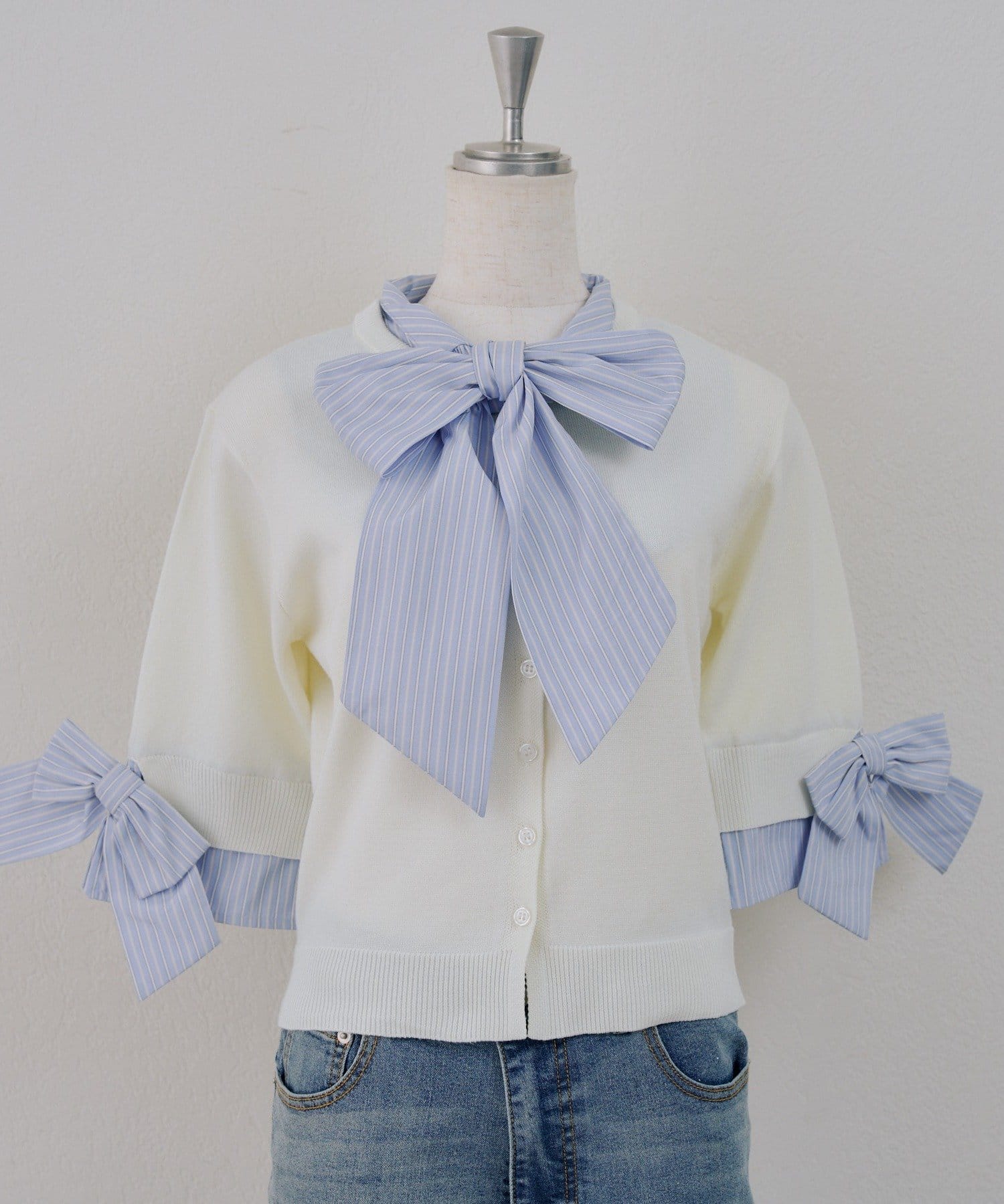 NICE CLAUP / OLIVE des OLIVE OUTLET(ナイスクラップ  / オリーブ デ オリーブ アウトレット) 【ANOTHER BRANCH】ドッキングボウタイプルオーバー