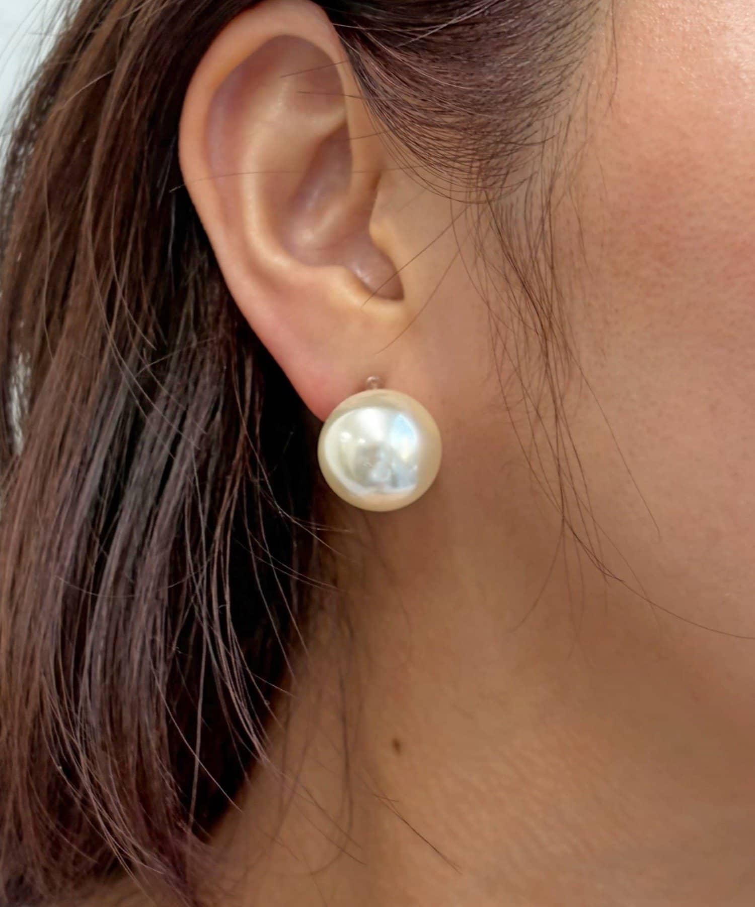 Lattice(ラティス) ＜樹脂＞パールイヤリング