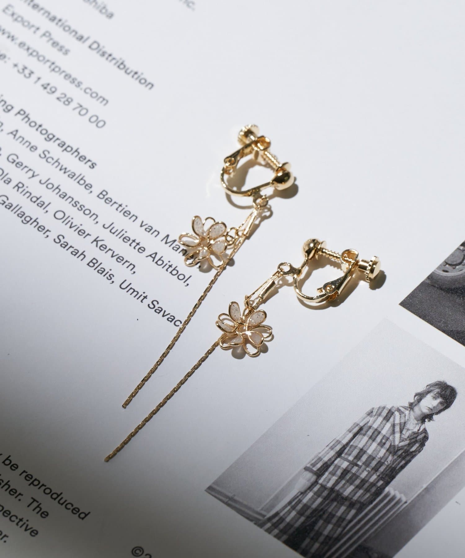 Lattice(ラティス) 華奢フラワーイヤリング