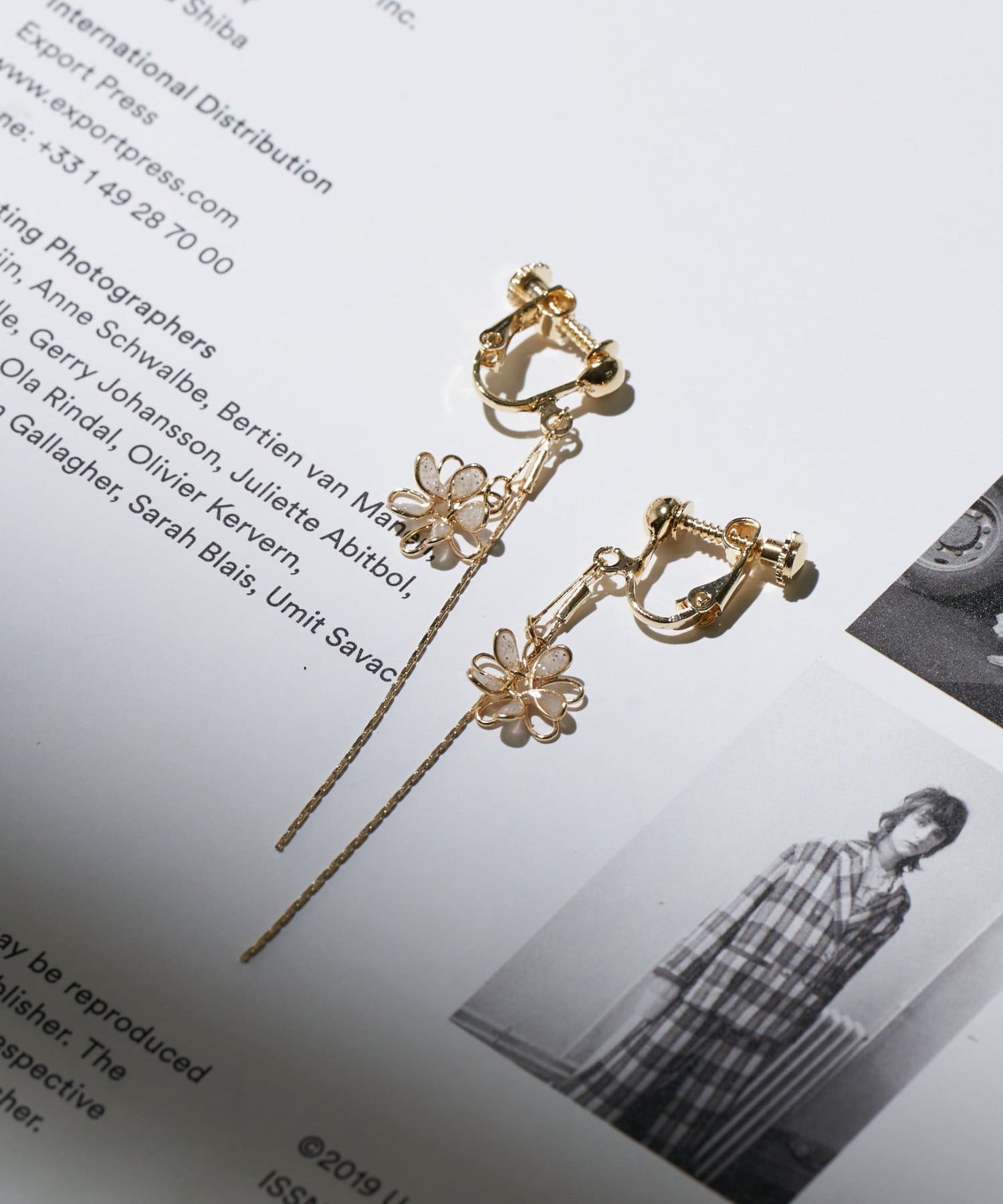 Lattice(ラティス) 華奢フラワーイヤリング