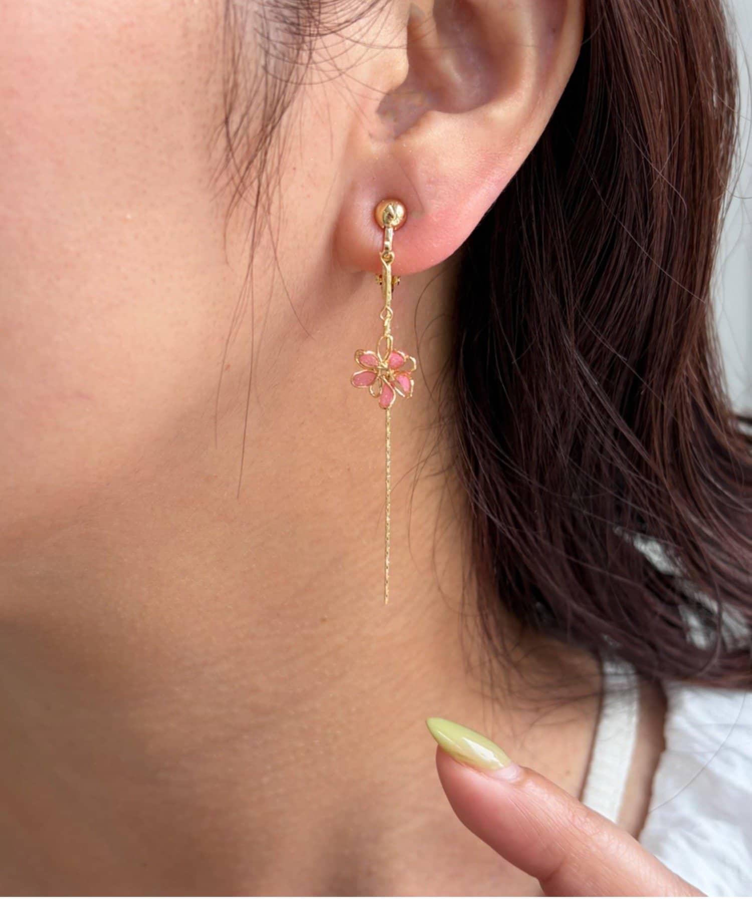 Lattice(ラティス) 華奢フラワーイヤリング