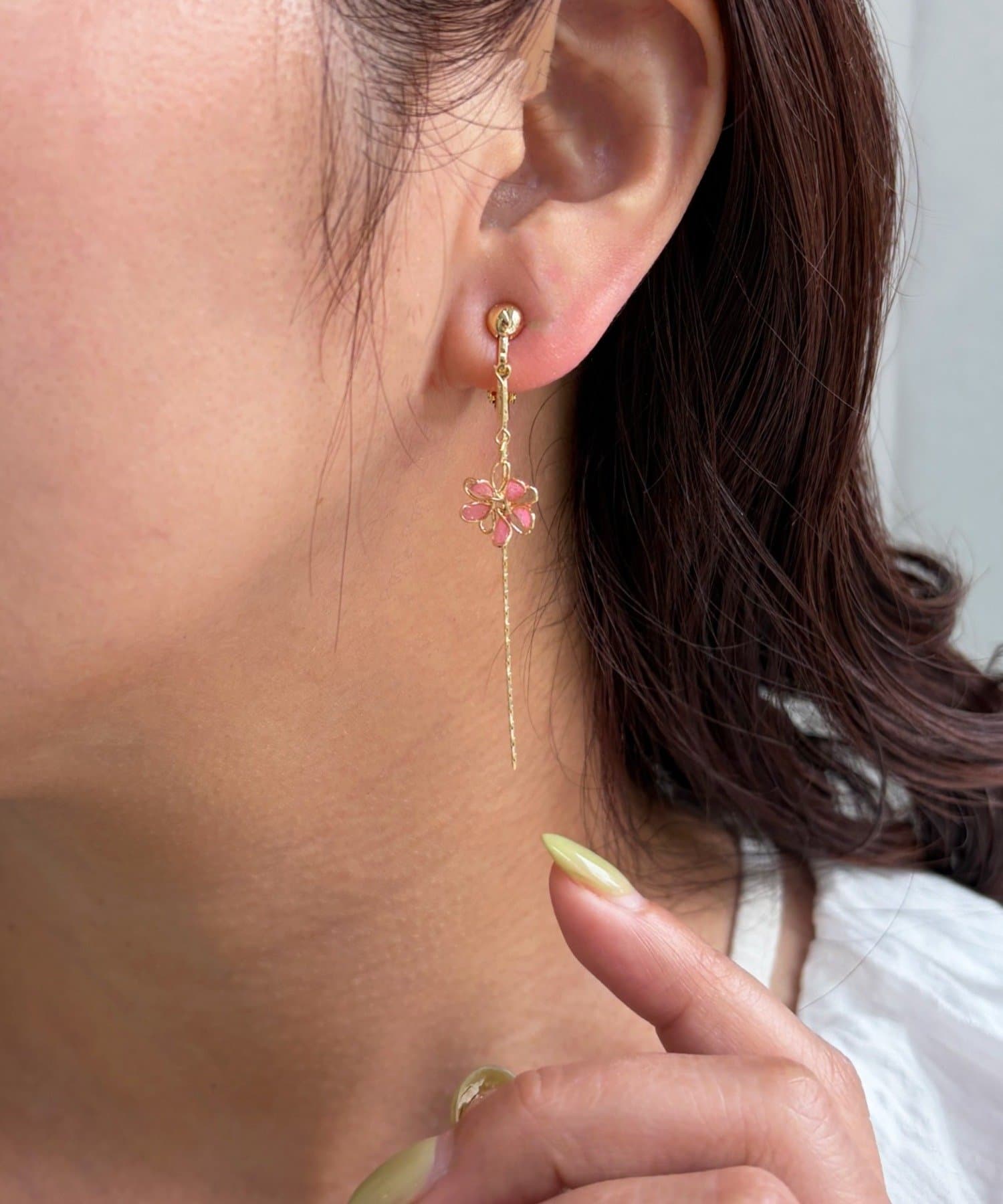 Lattice(ラティス) 華奢フラワーイヤリング