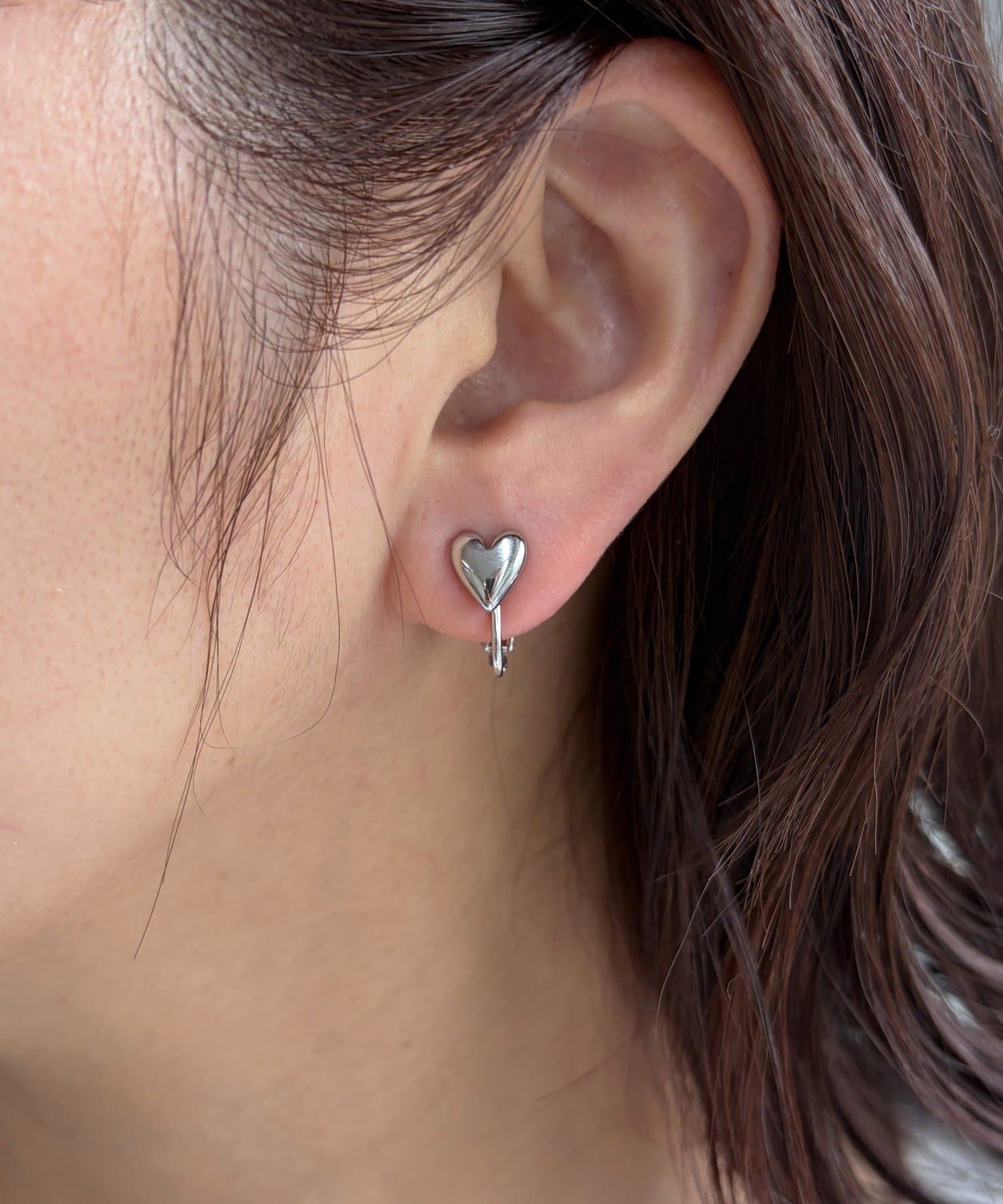 Lattice(ラティス) ＜ステンレス＞ハートイヤリング