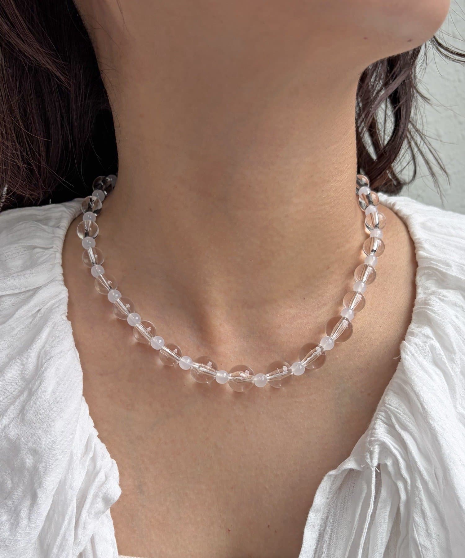 Lattice(ラティス) 【川栄李奈さん着用】クリアビーズネックレス