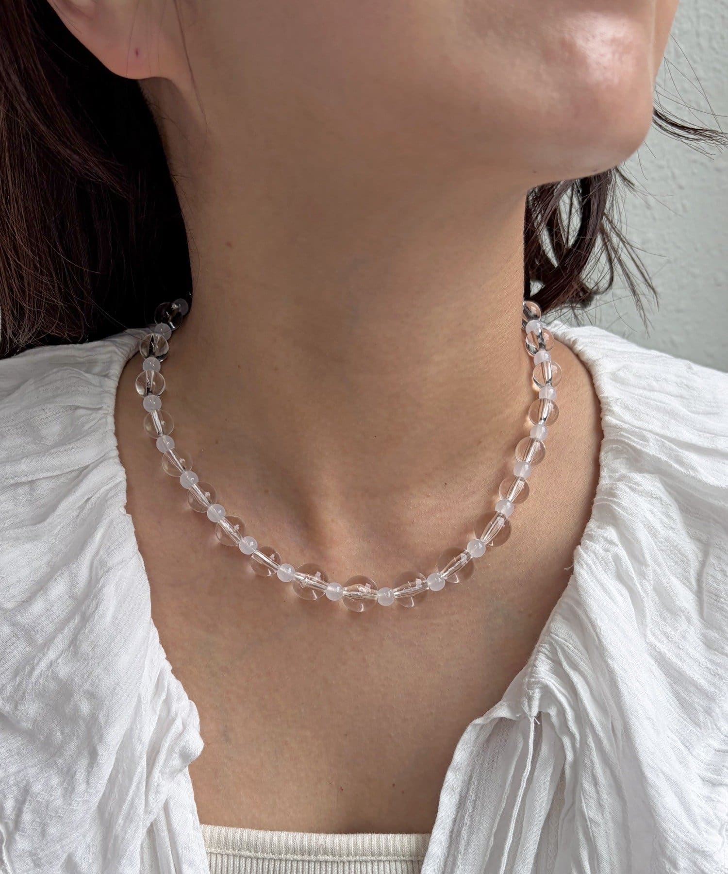 Lattice(ラティス) 【川栄李奈さん着用】クリアビーズネックレス