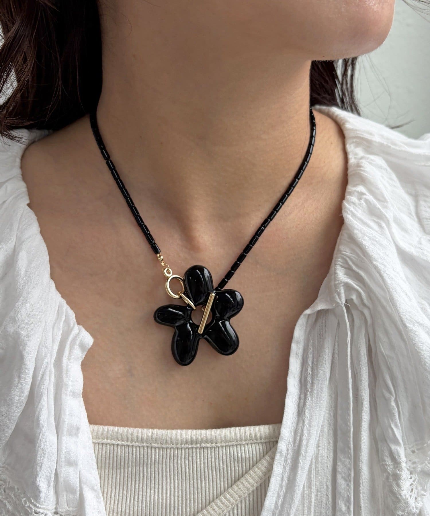 Lattice(ラティス) フラワーネックレス