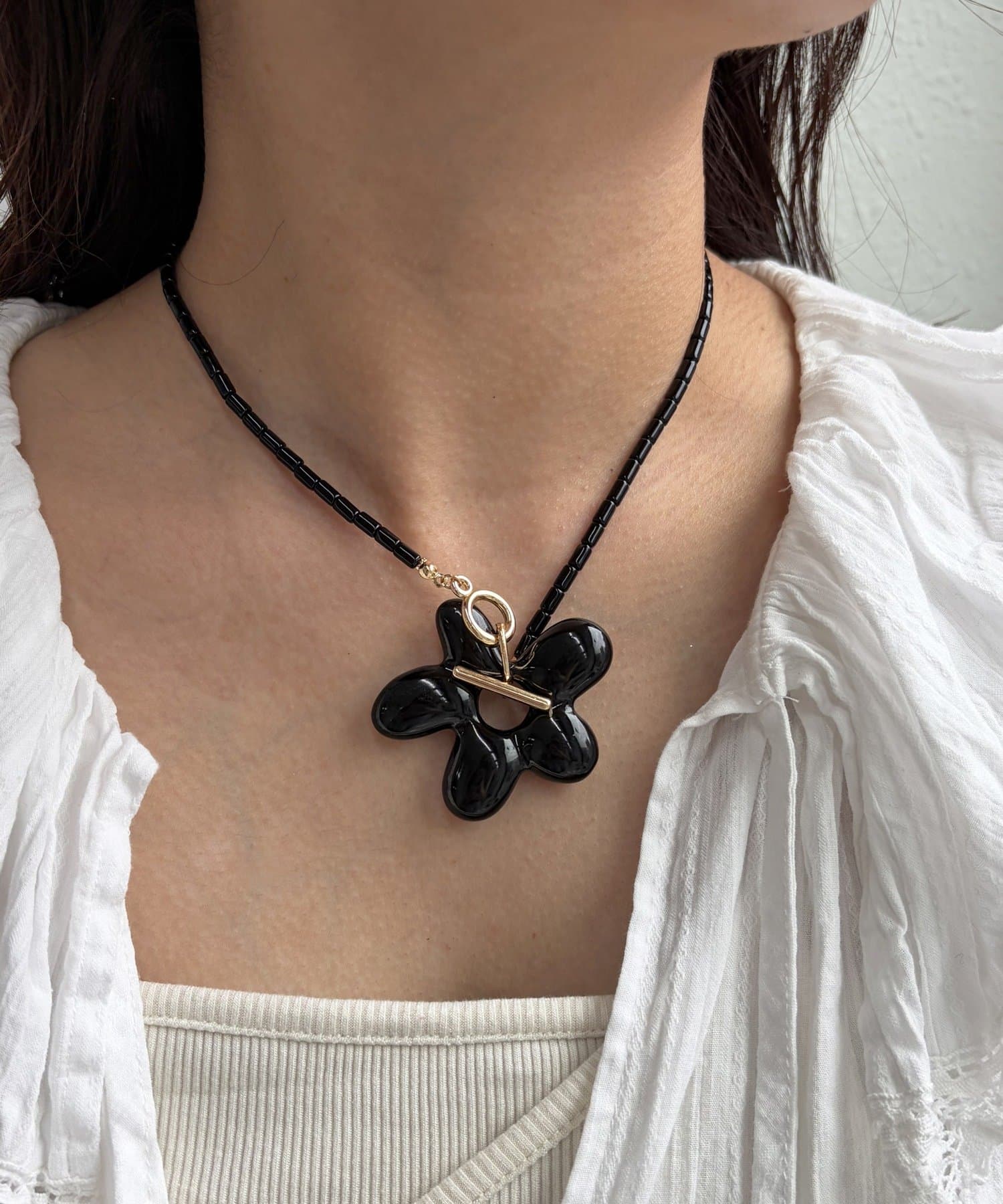 Lattice(ラティス) フラワーネックレス