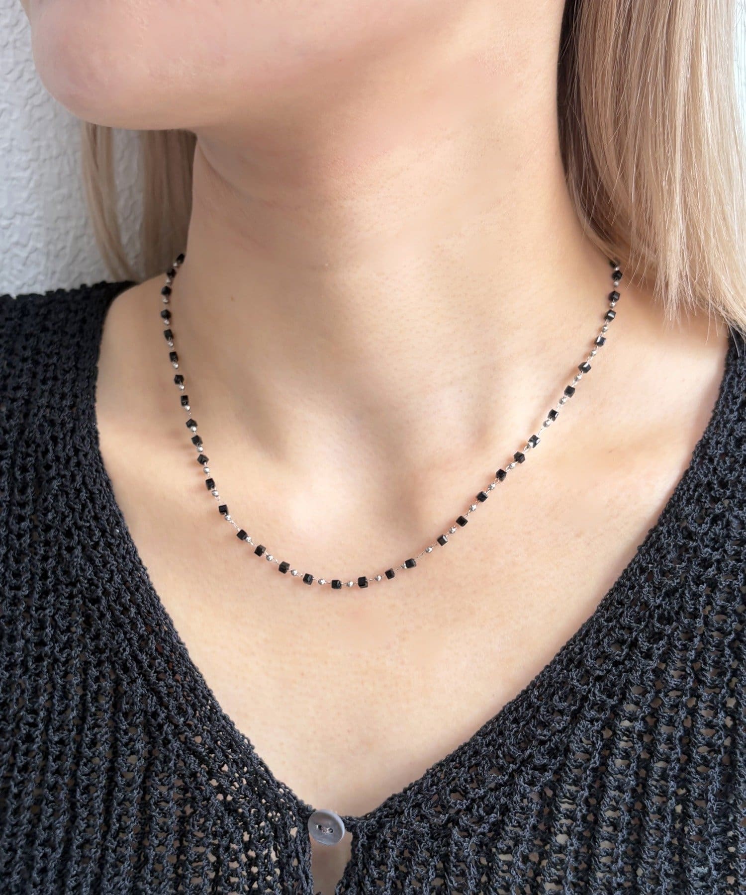 Lattice(ラティス) ＜ステンレス＞ビーズネックレス