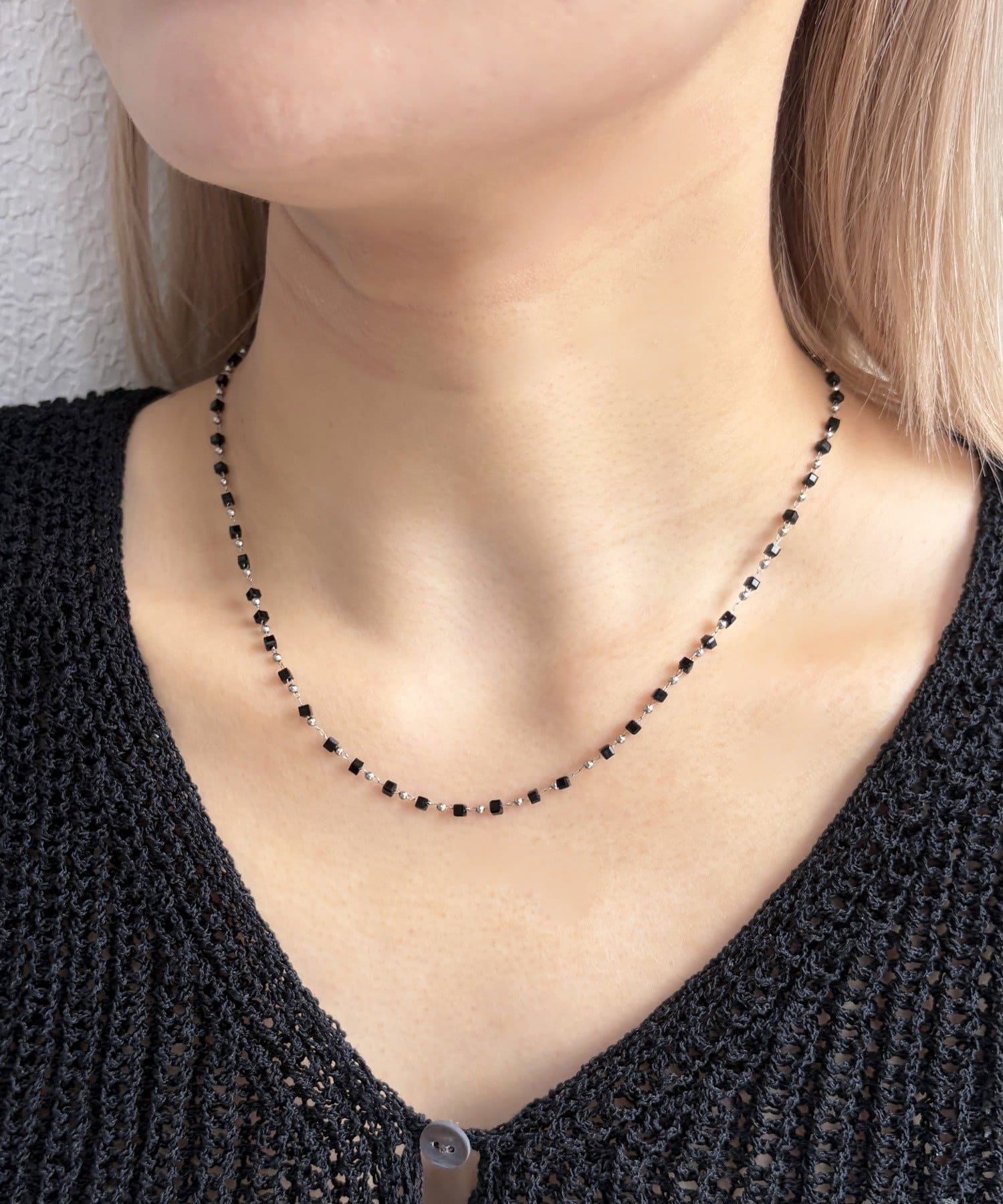 Lattice(ラティス) ＜ステンレス＞ビーズネックレス