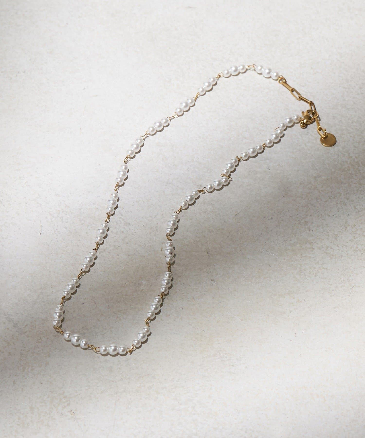 Lattice(ラティス) ＜ステンレス＞パールネックレス