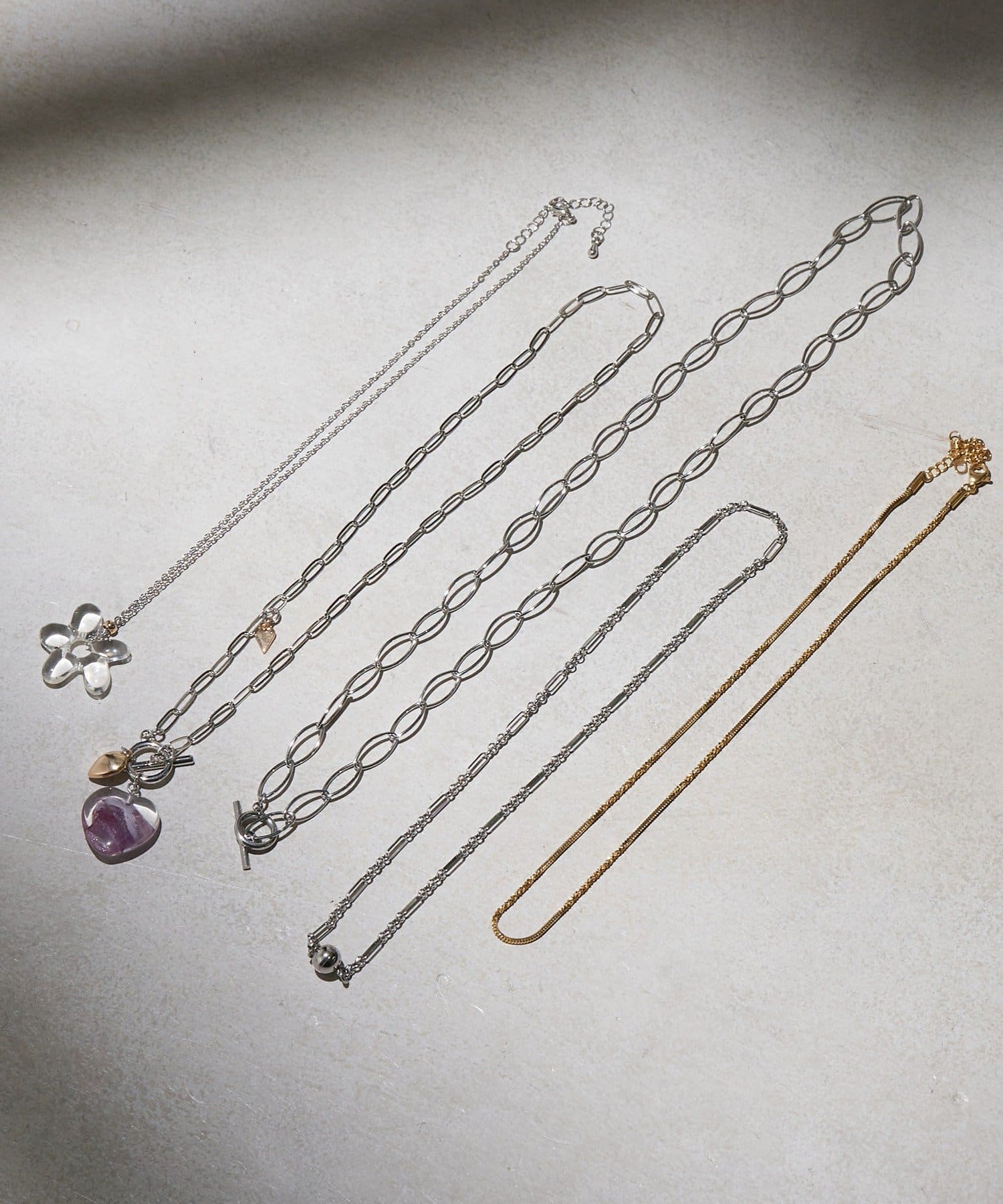 Lattice(ラティス) ＜ステンレス＞チェーンネックレス