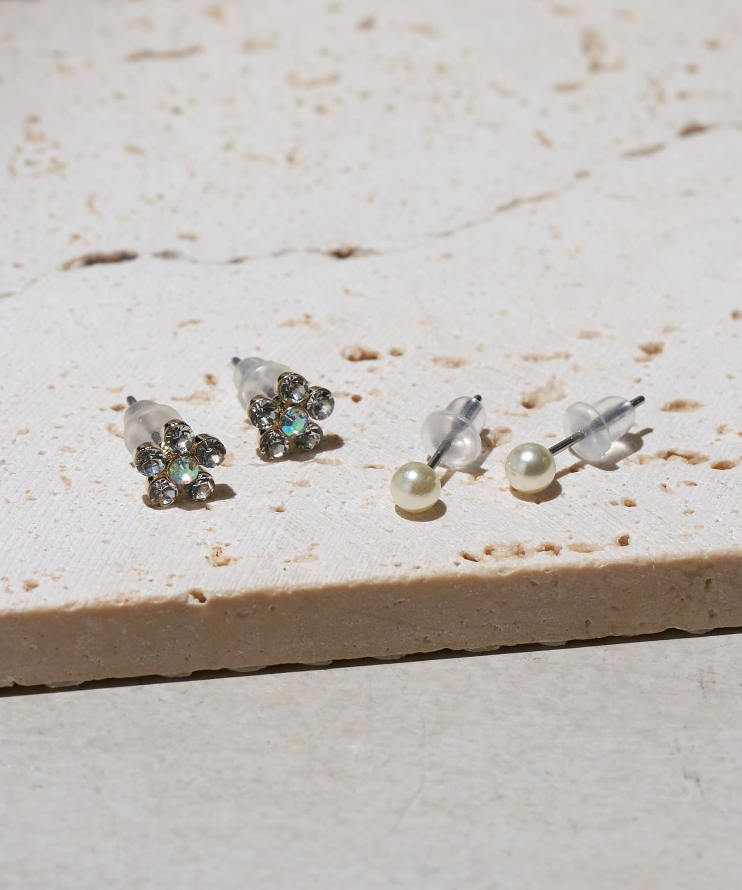 Lattice(ラティス) フラワーピアスセット(4P)