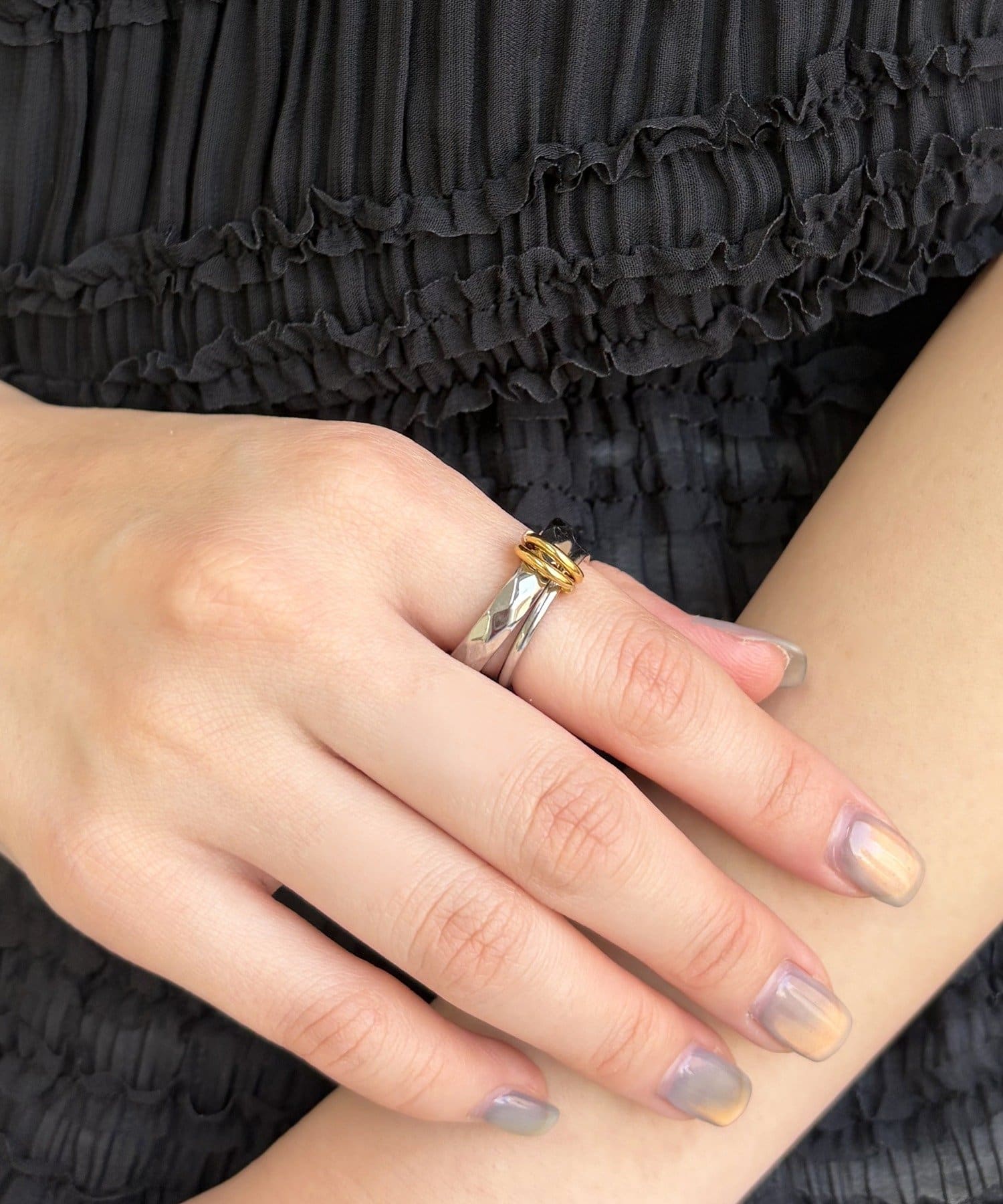 Lattice(ラティス) ＜ステンレス＞2連リング