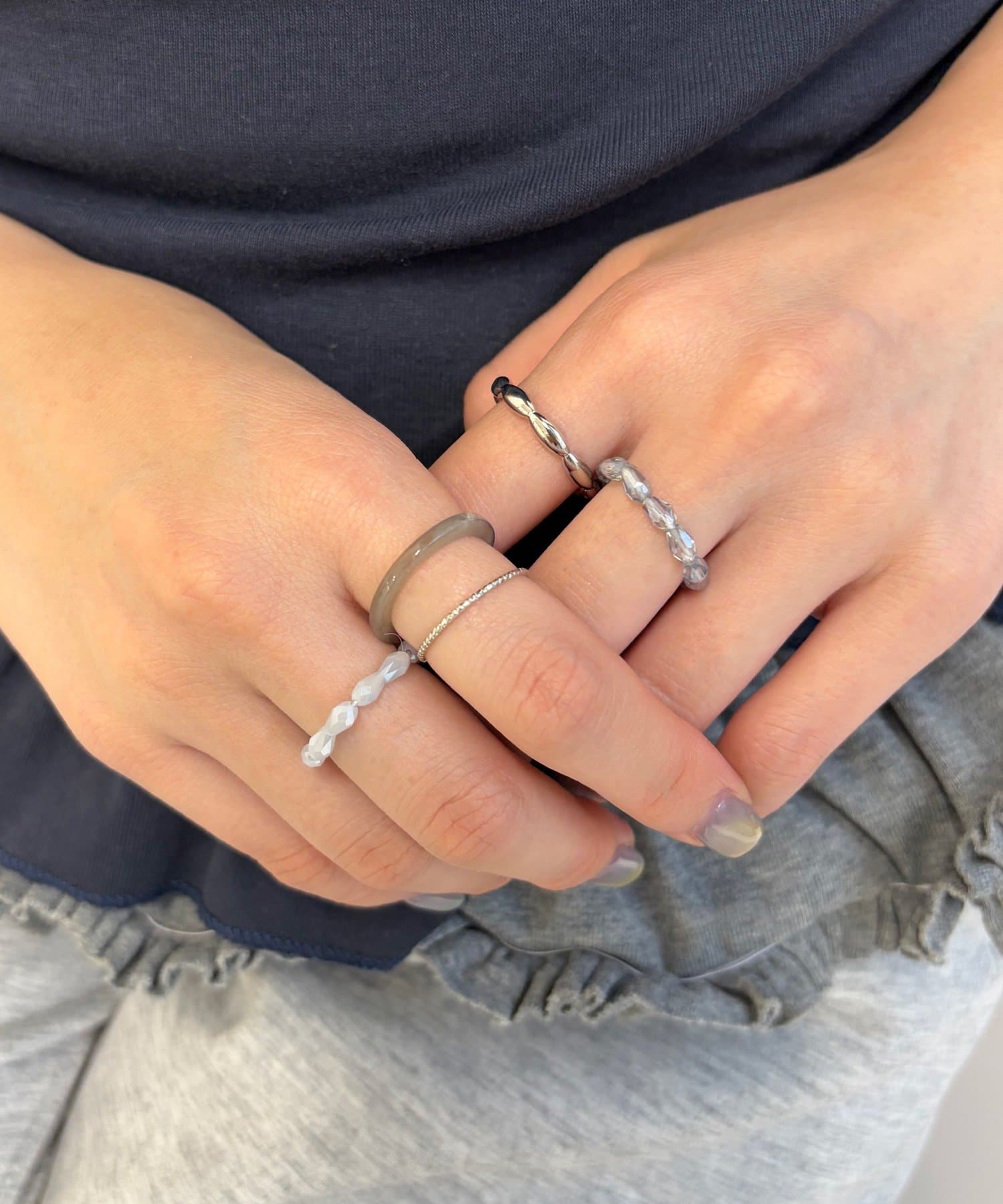 Lattice(ラティス) ビーズリングセット(5P)