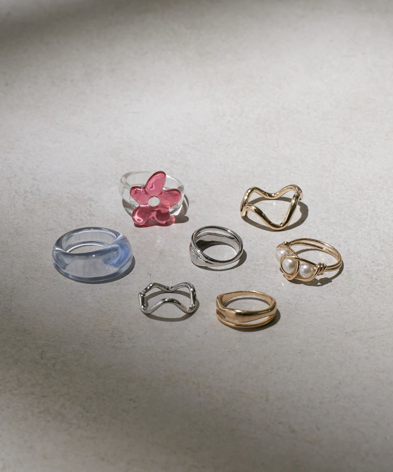 Lattice(ラティス) ウェーブピンキーリング