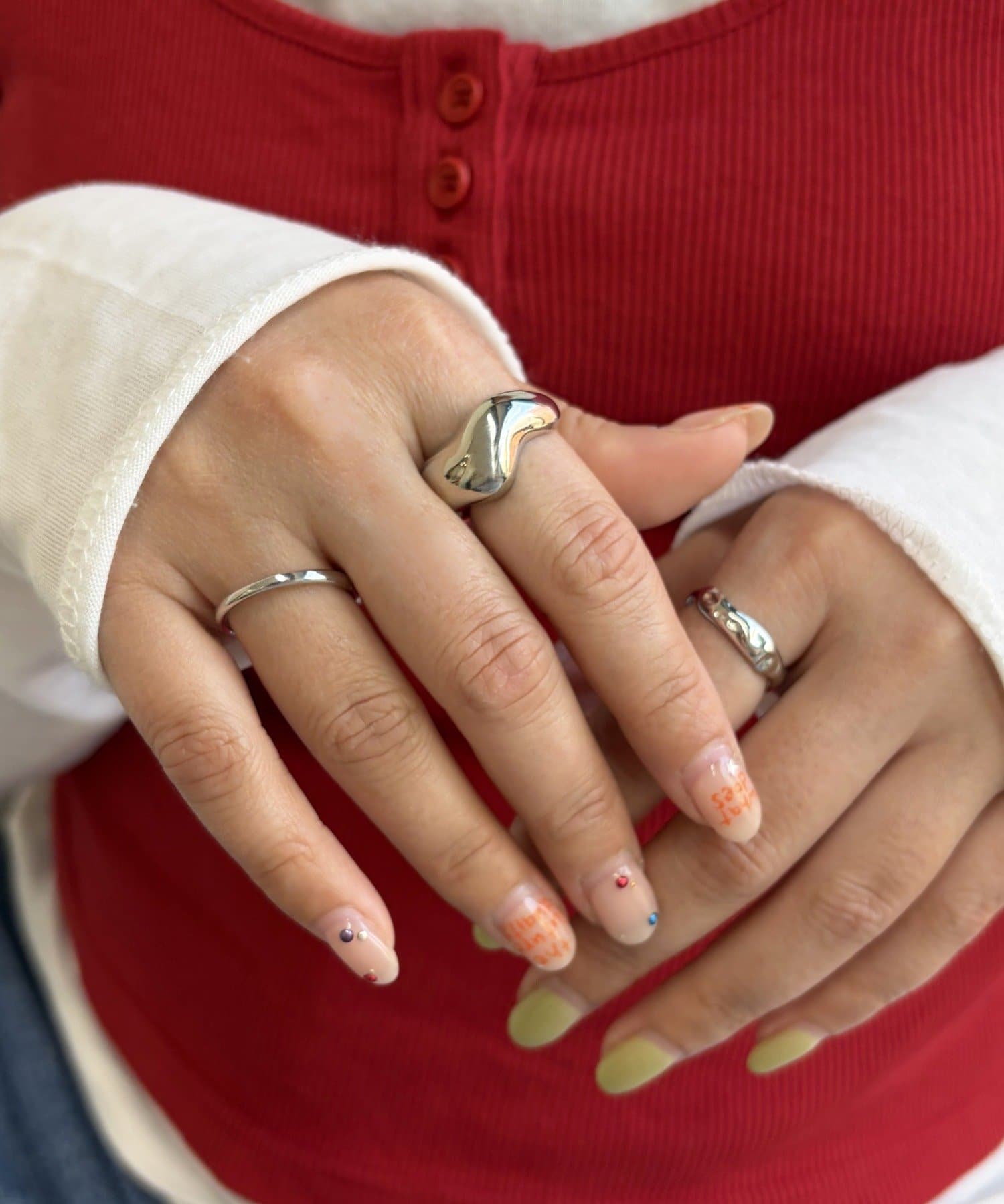 Lattice(ラティス) ニュアンスリングセット(3P)