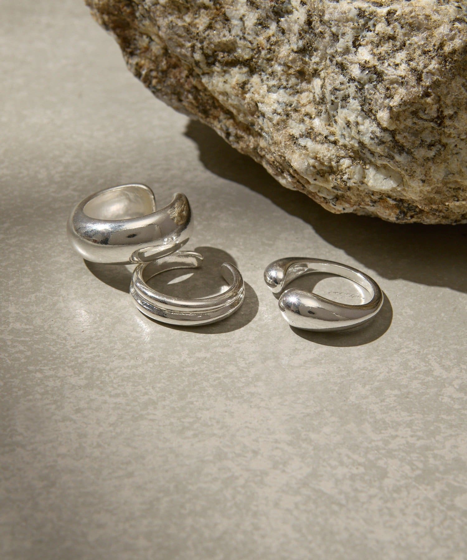 Lattice(ラティス) ニュアンスメタルリングセット(3P)