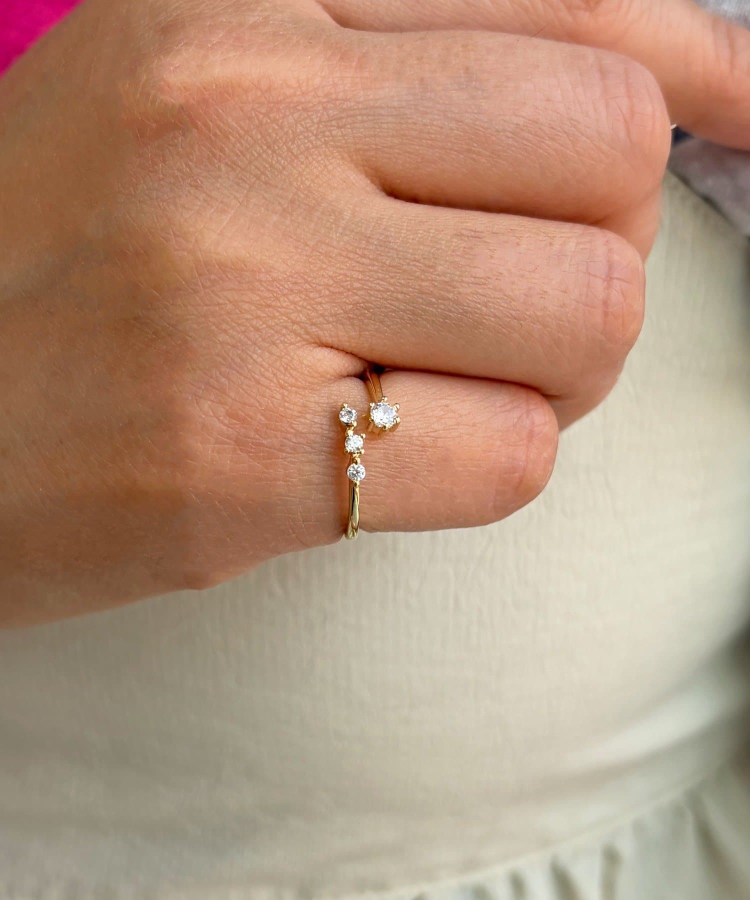 Lattice(ラティス) シンプルクロスピンキーリング