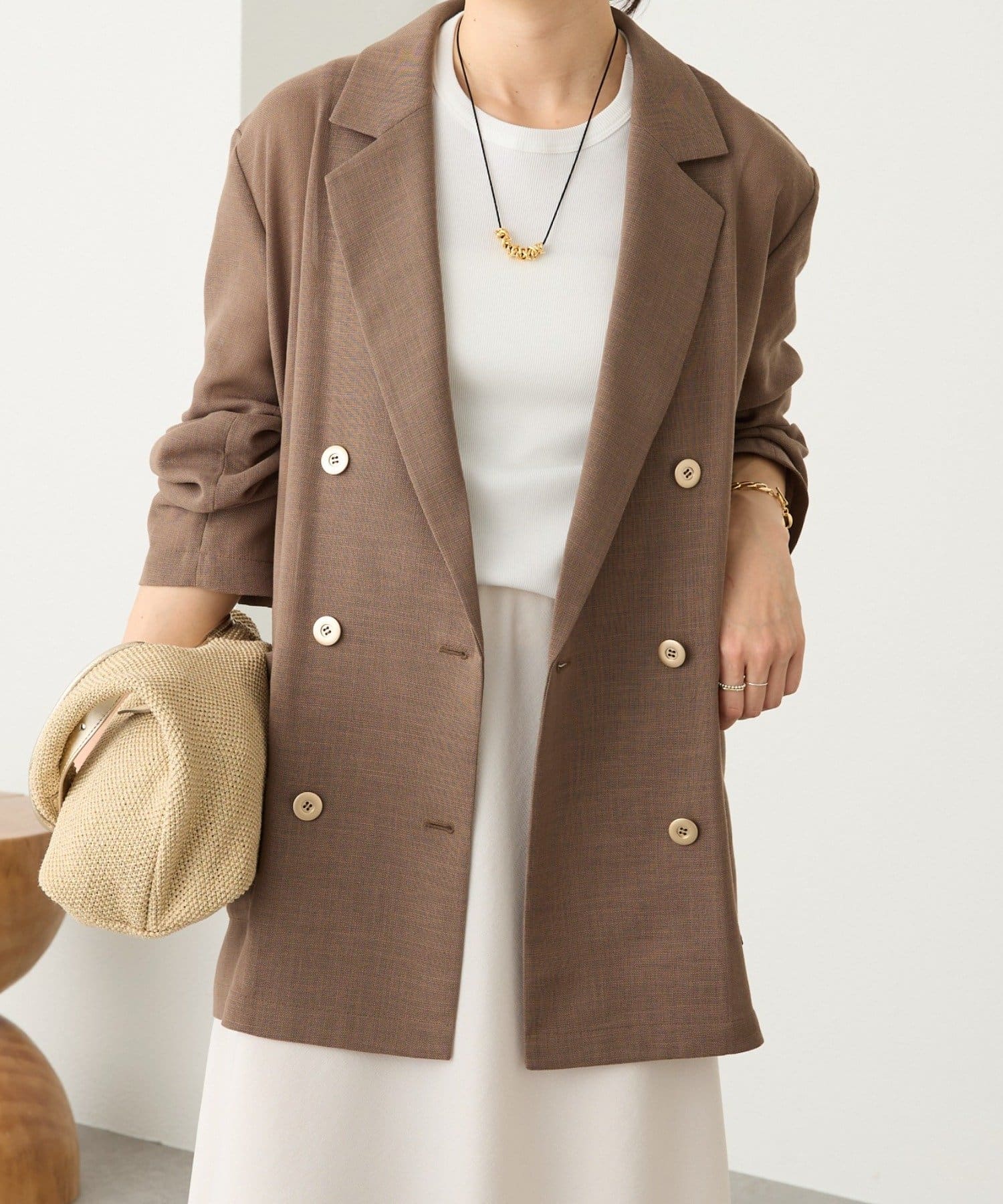 RIVE DROITE(リヴドロワ) 予約【日除け・冷房避けに】リネンライクメッシュジャケット