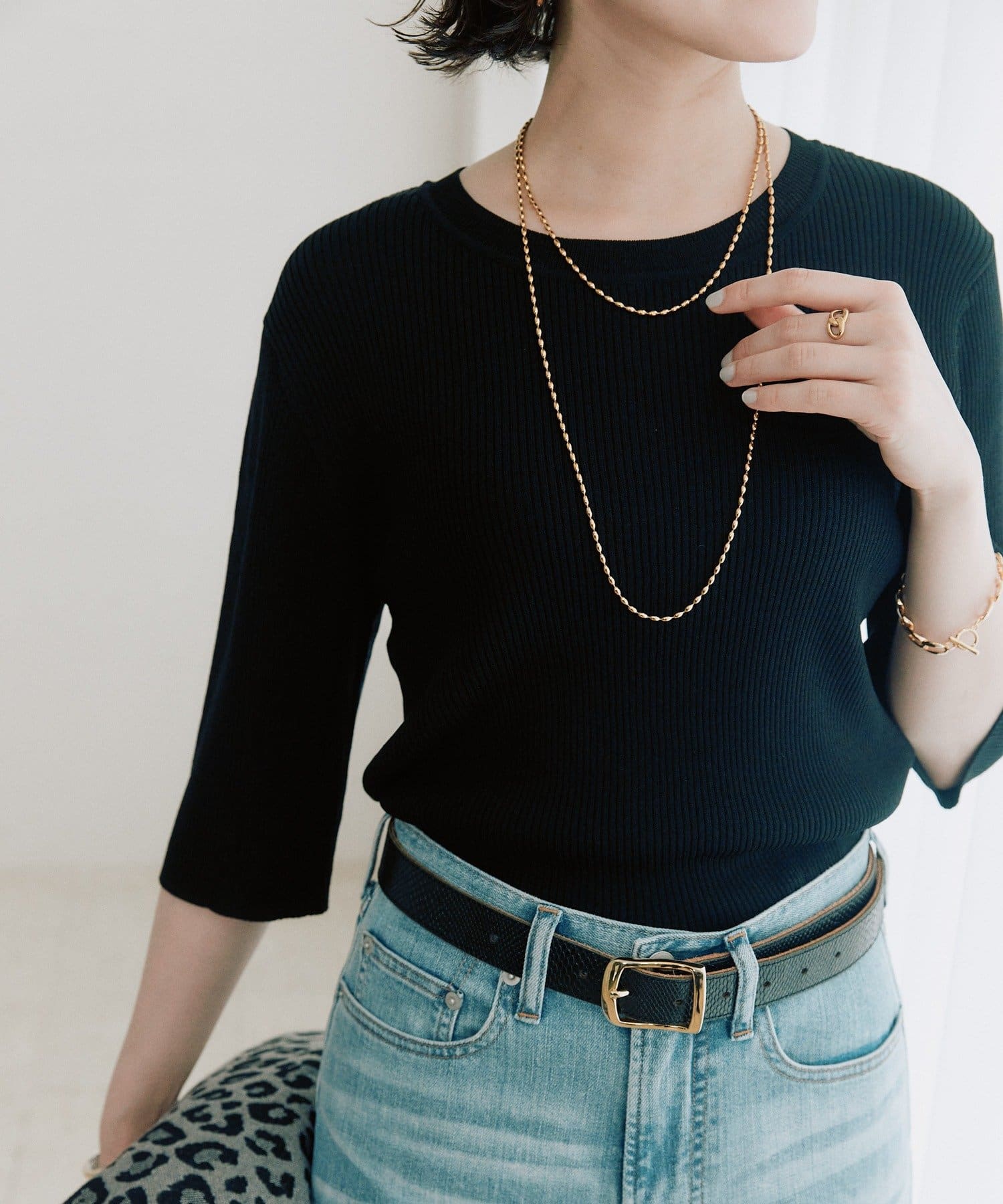 RIVE DROITE(リヴドロワ) 予約【ストレッチ性抜群】VIS/NYゴブソデリブニット